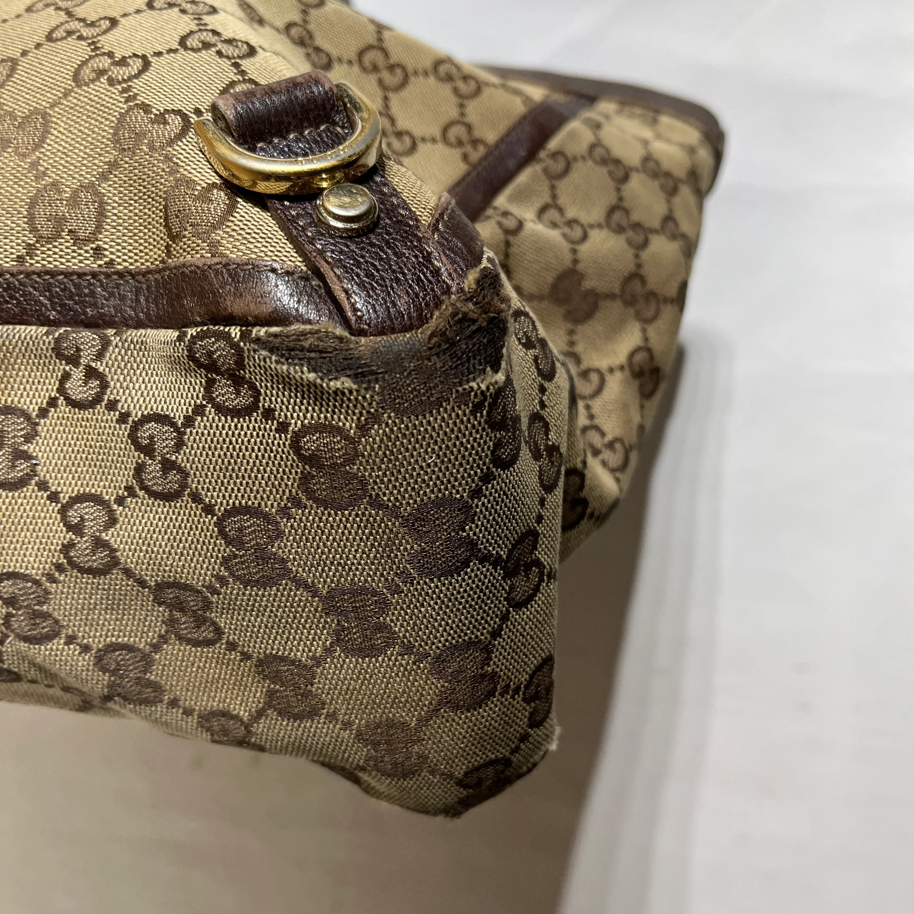 GUCCI/Bag/All Over Print/Leather/BRW/Canvas Abbey