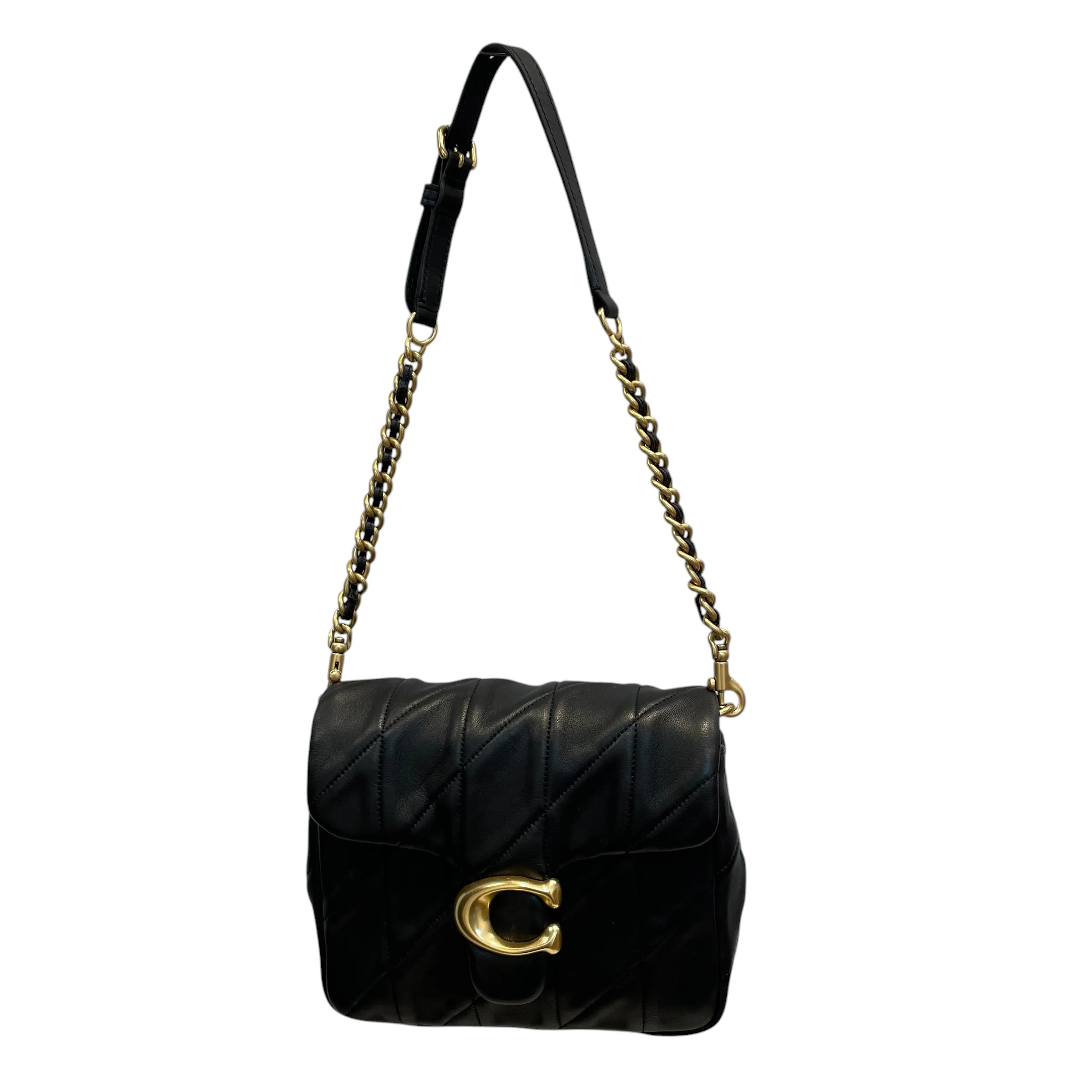 COACH/Cross Body Bag/Leather/BLK/TIMES SQUARE TABBY