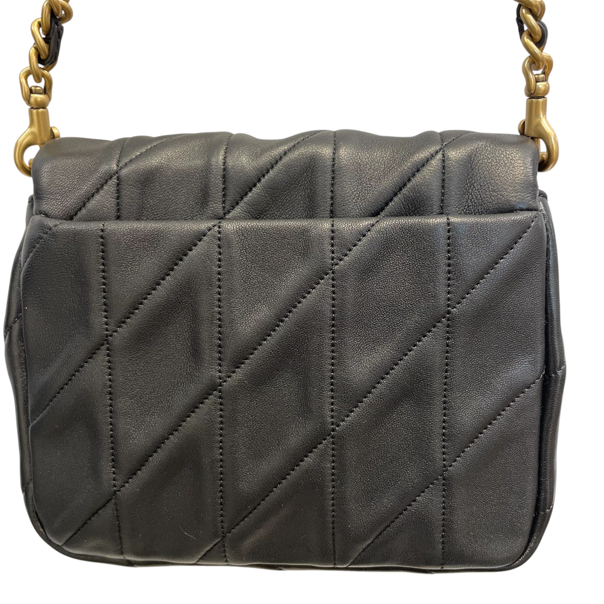 COACH/Cross Body Bag/Leather/BLK/TIMES SQUARE TABBY