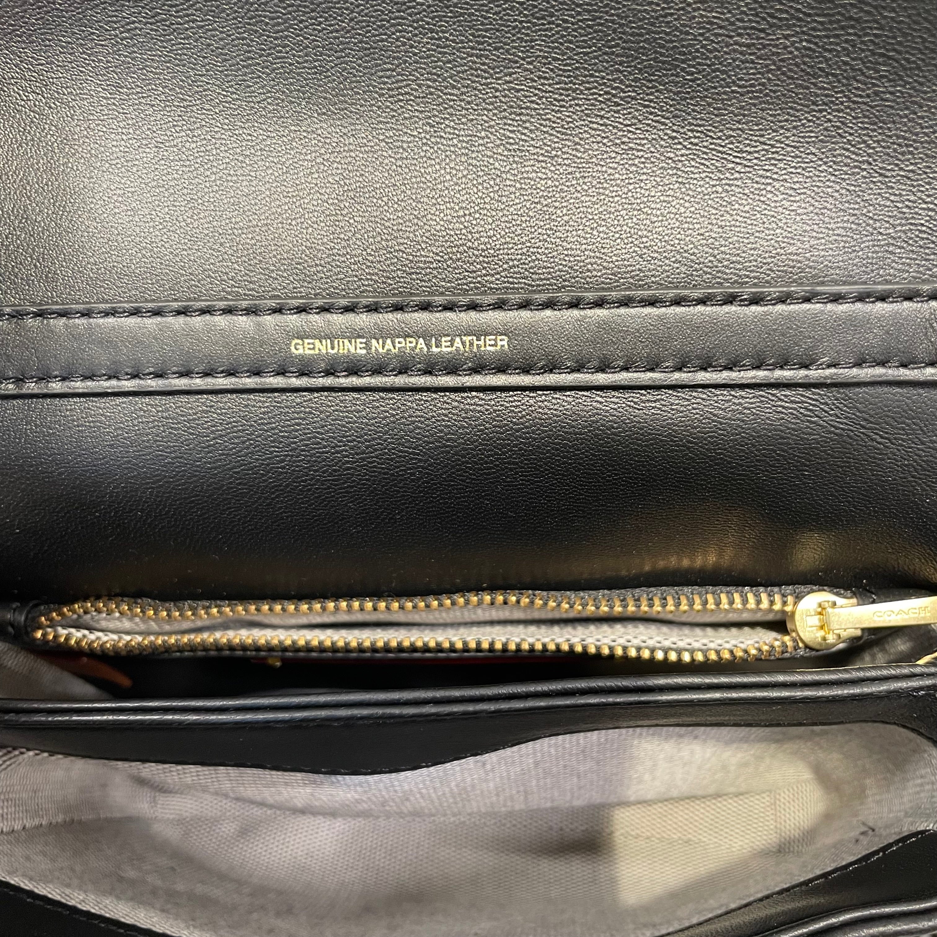 COACH/Cross Body Bag/Leather/BLK/TIMES SQUARE TABBY