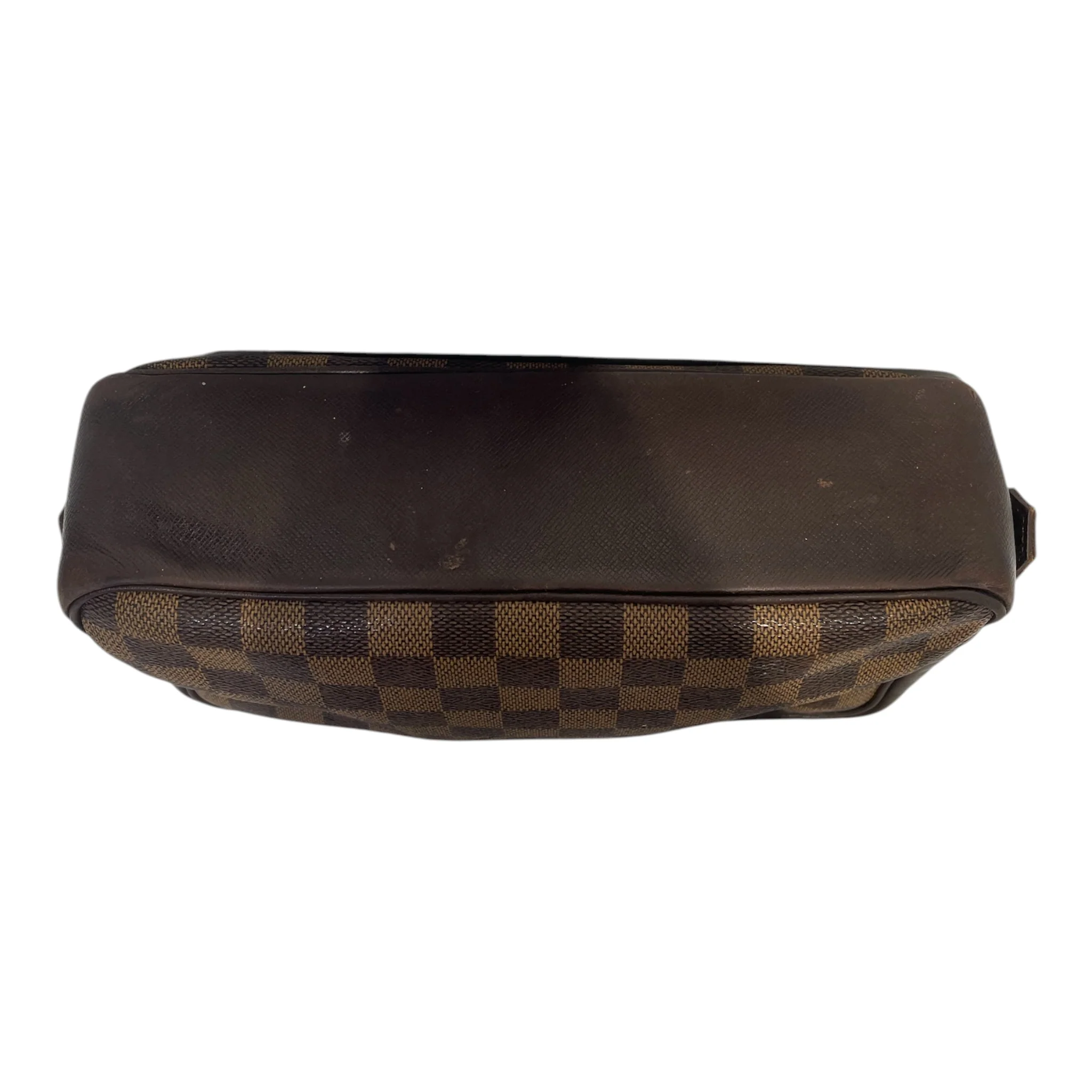 LOUIS VUITTON/Pouch/Monogram/Leather/BRW/Damier ebene makeup bag