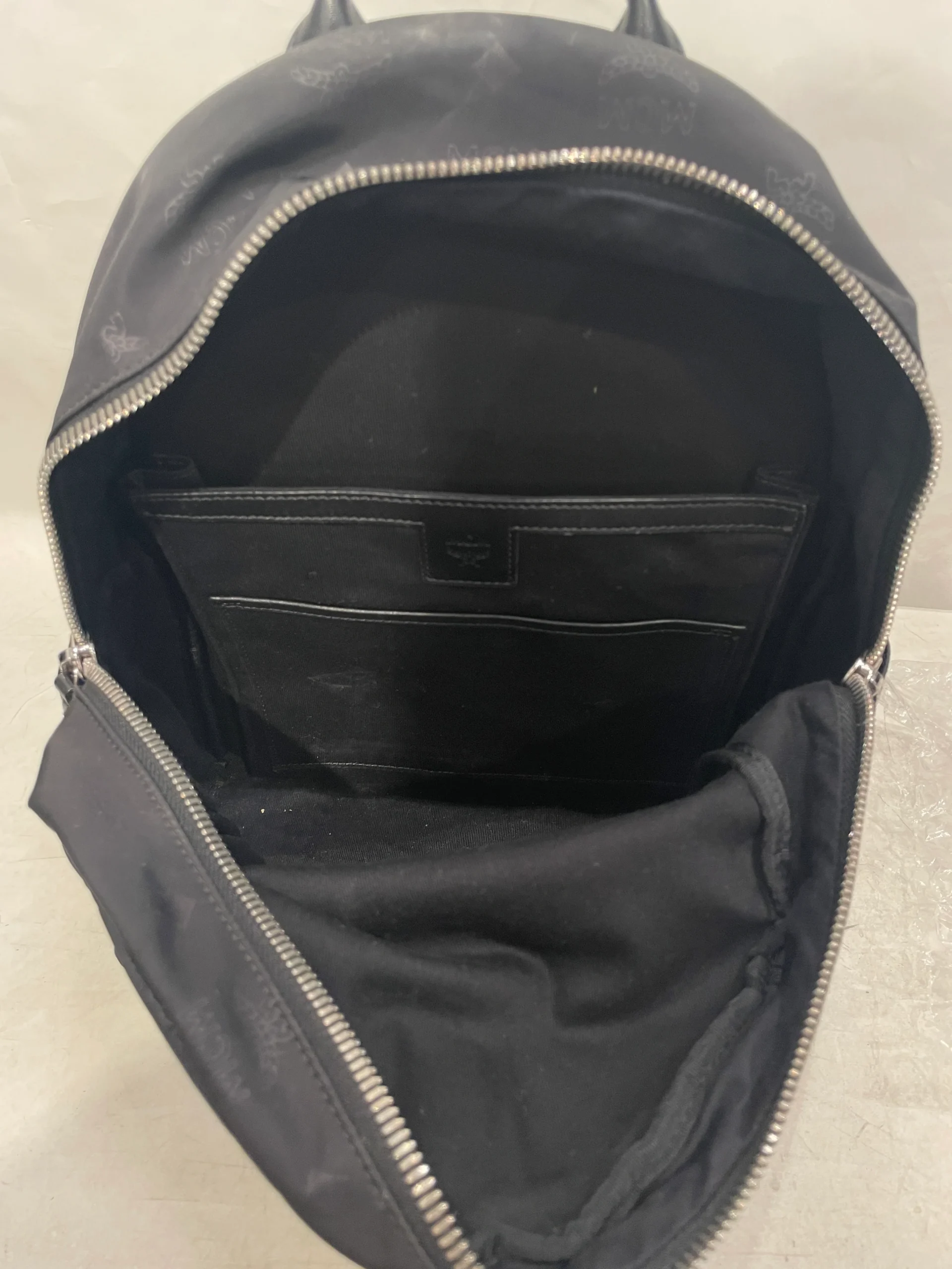 MCM/Backpack/Monogram/Nylon/BLK/MINI 47741
