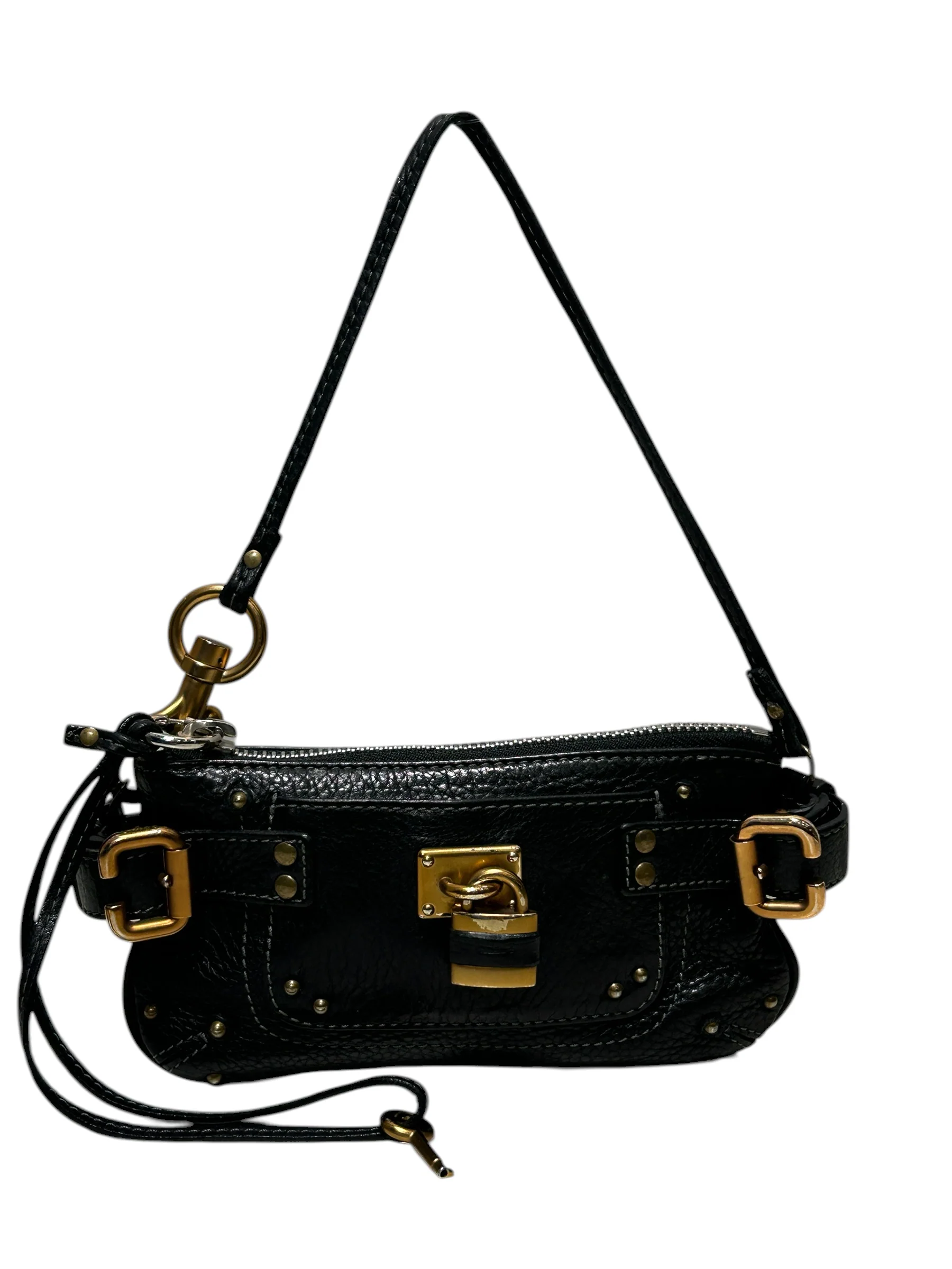 Chloe/Bag/Leather/BLK/PADDINGTON POCHETTE MINI BAG