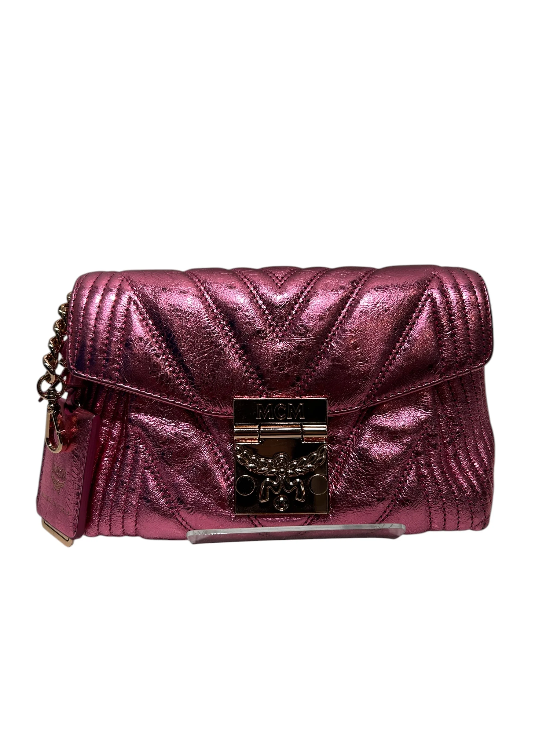 2524-mcm-bag-leather-pnk-patrica-quilted-crossbody-1.webp MCM/Bag/Leather/PNK/PATRICA QUILTED CROSSBODY