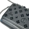 Christian Louboutin/Cross Body Bag/Leather/BLK/STUDDED/DARK TONE HARDWARE
