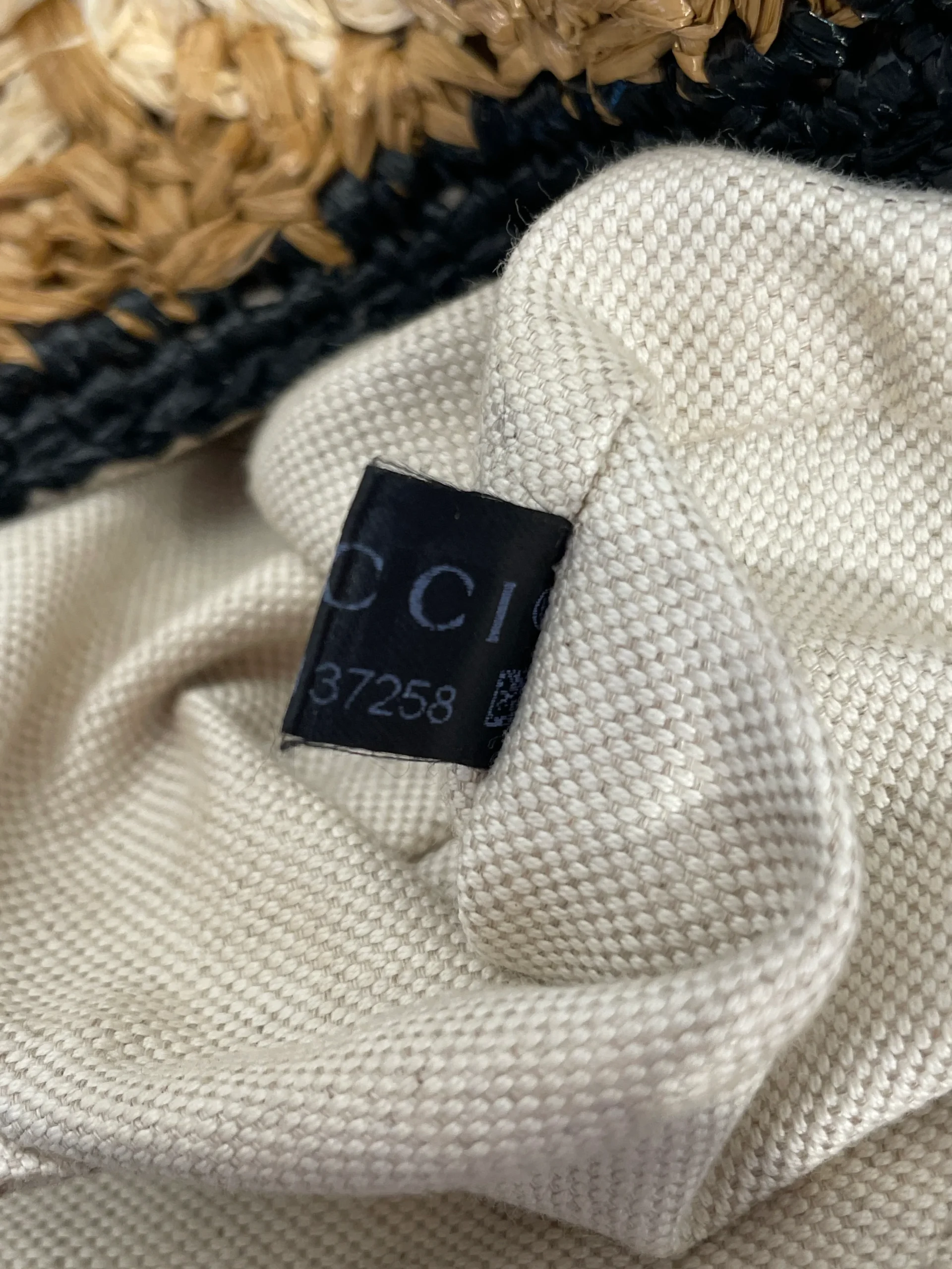GUCCI/Cross Body Bag/BEG/GG MARMONT FLORAL RAFFIA