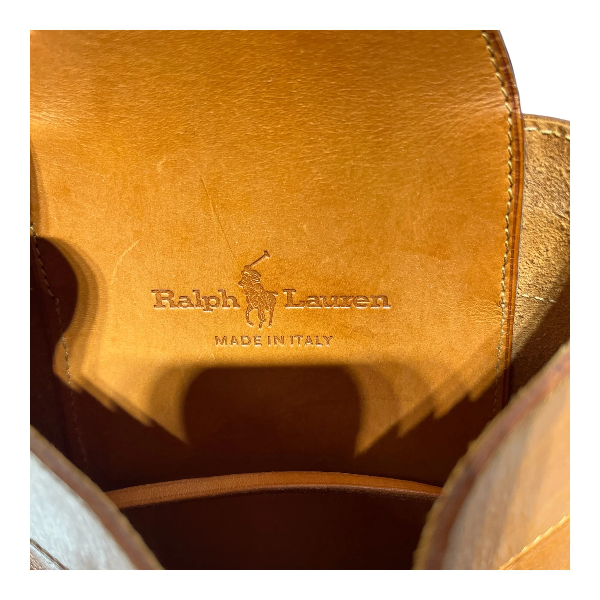 RALPH LAUREN/Backpack/Leather/CML/SINGLE STRAP
