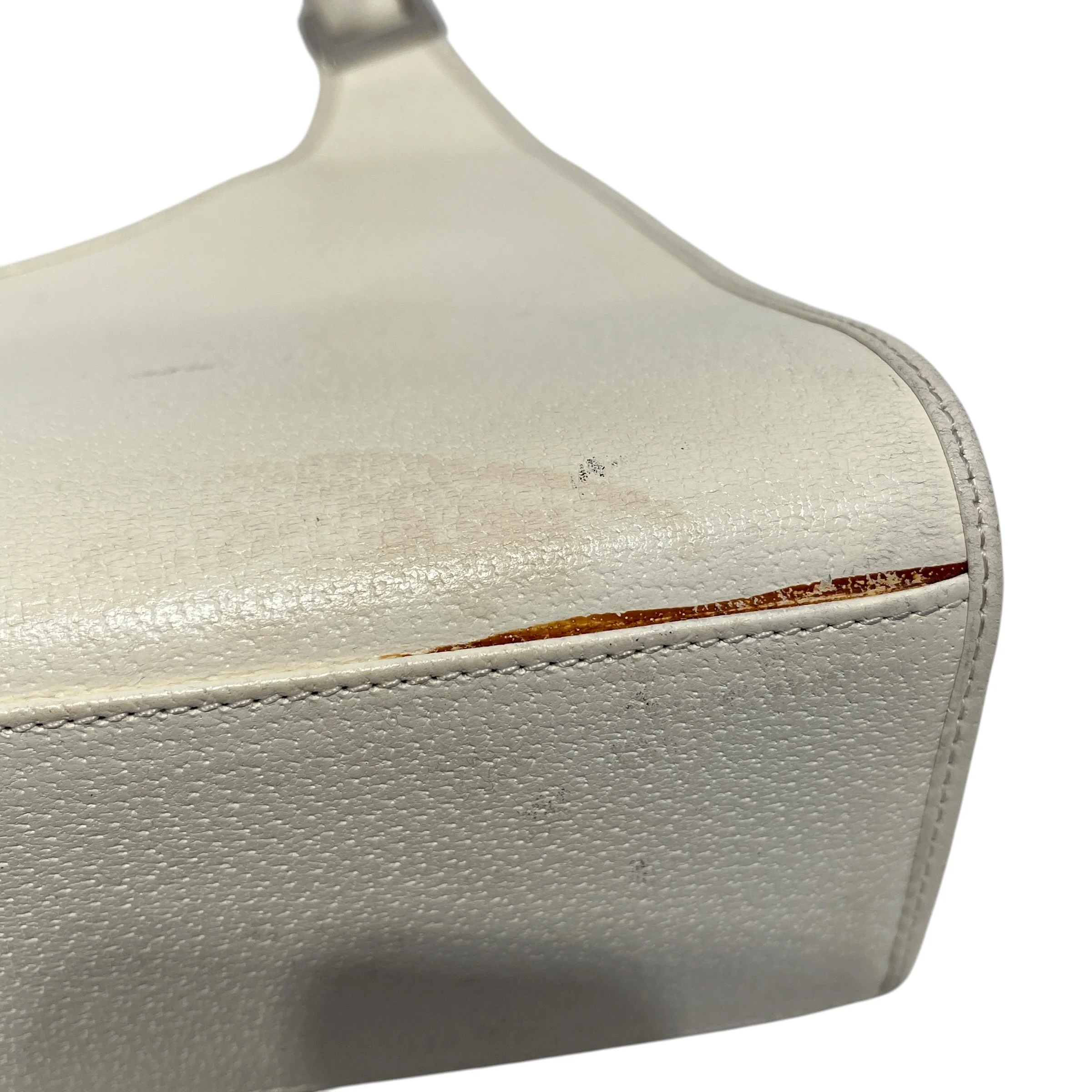 GUCCI/Hand Bag/Leather/WHT/jackie vintage