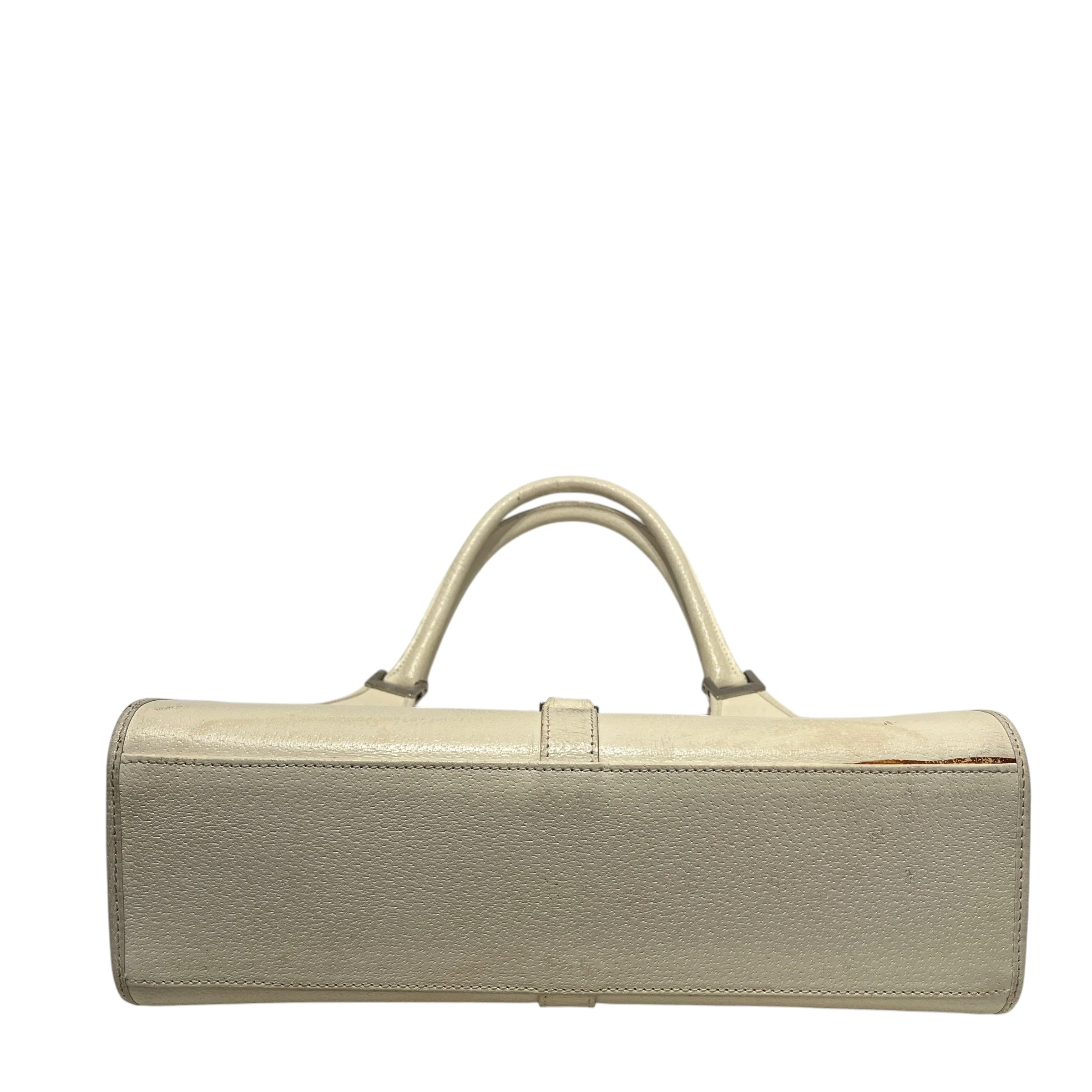 GUCCI/Hand Bag/Leather/WHT/jackie vintage