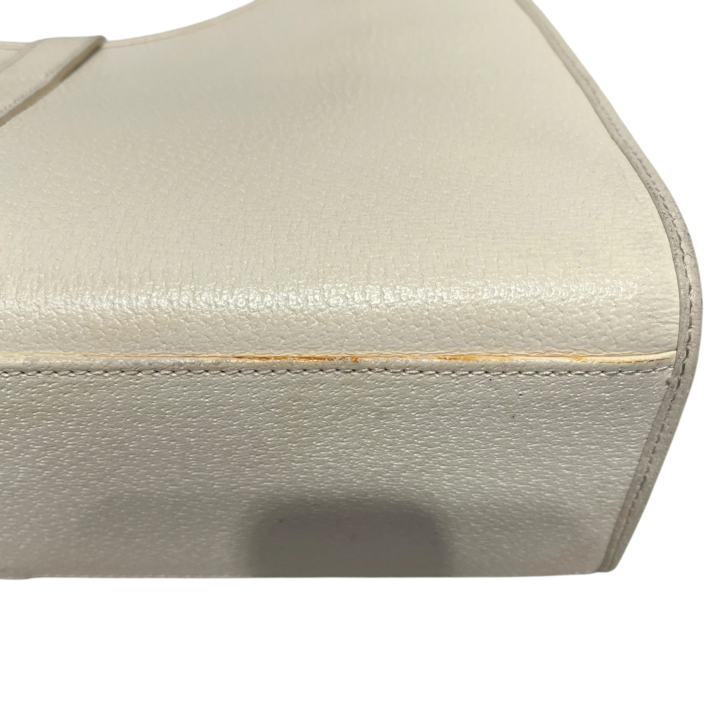 GUCCI/Hand Bag/Leather/WHT/jackie vintage