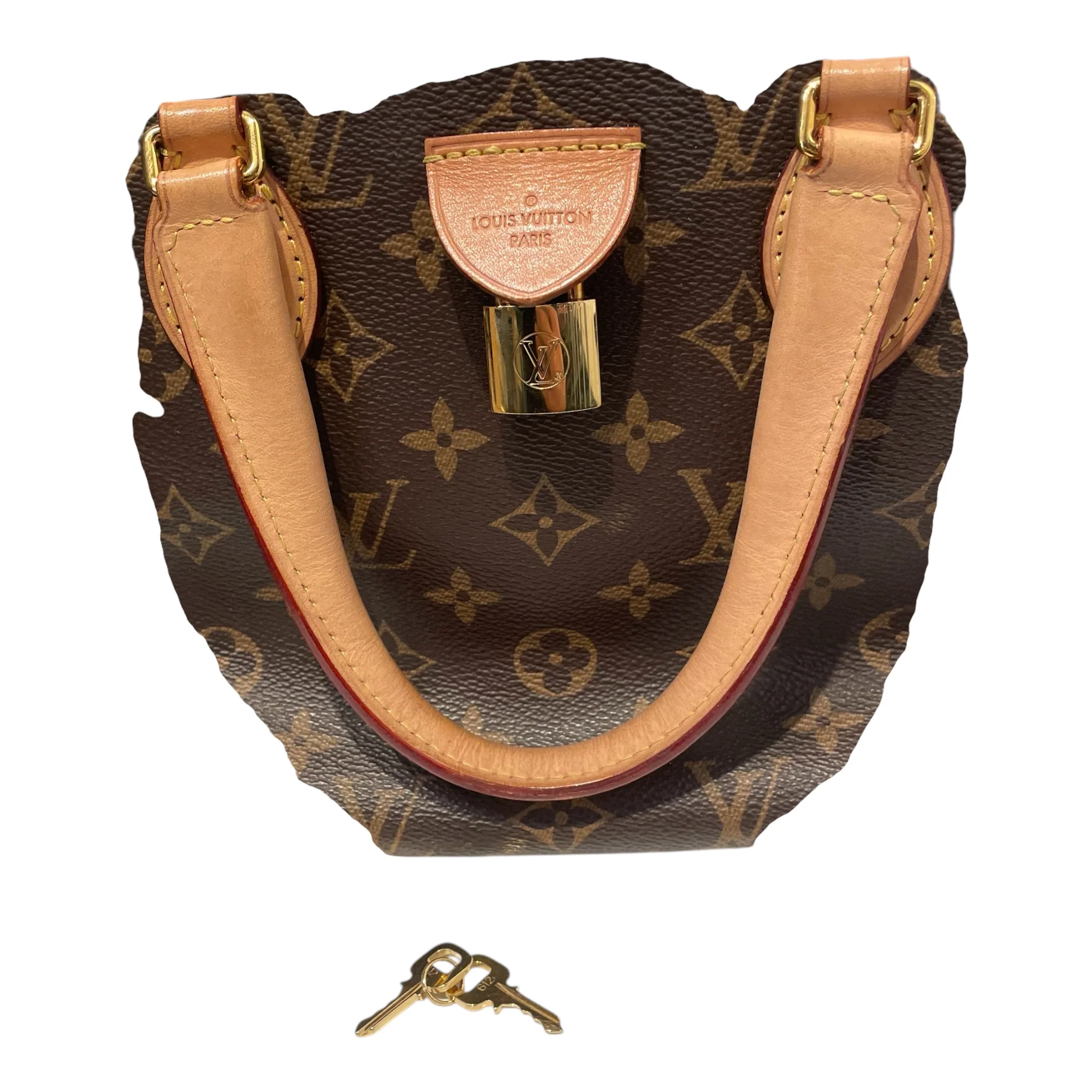 LOUIS VUITTON/Hand Bag/Monogram/Leather/BRW/RIVOLI LEATHER LOCK