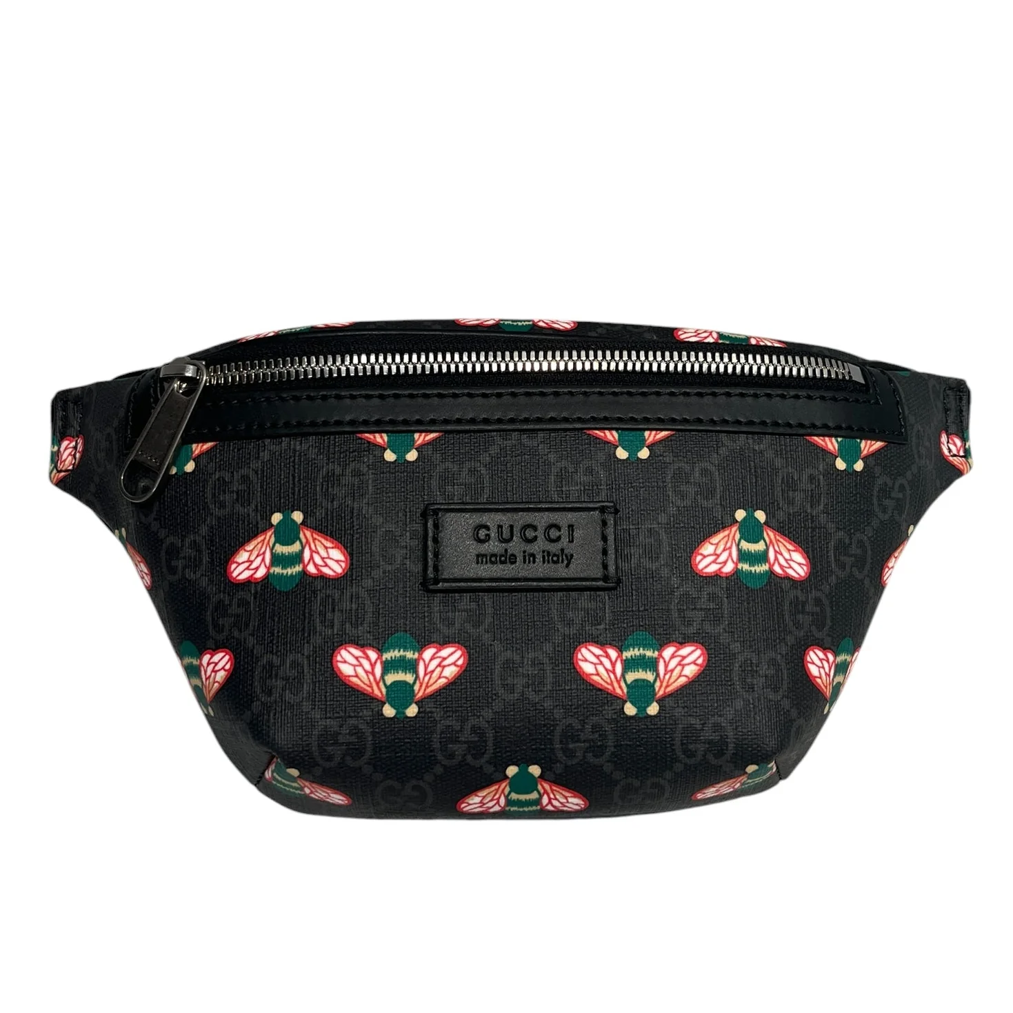 GUCCI/Fanny Pack/Monogram/Leather/BLK/GUCCI BESTIARY BELT BAG