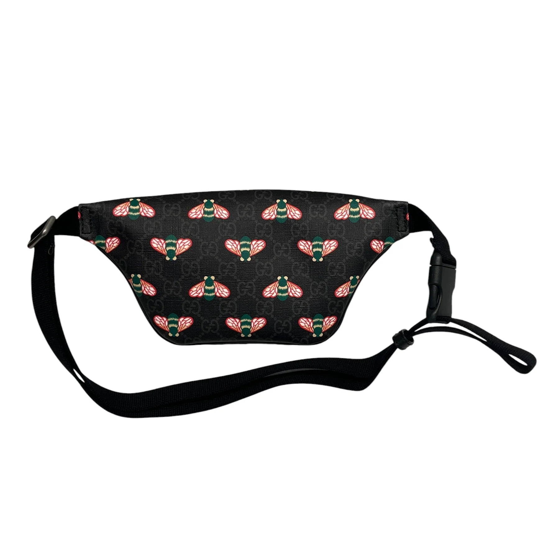 GUCCI/Fanny Pack/Monogram/Leather/BLK/GUCCI BESTIARY BELT BAG