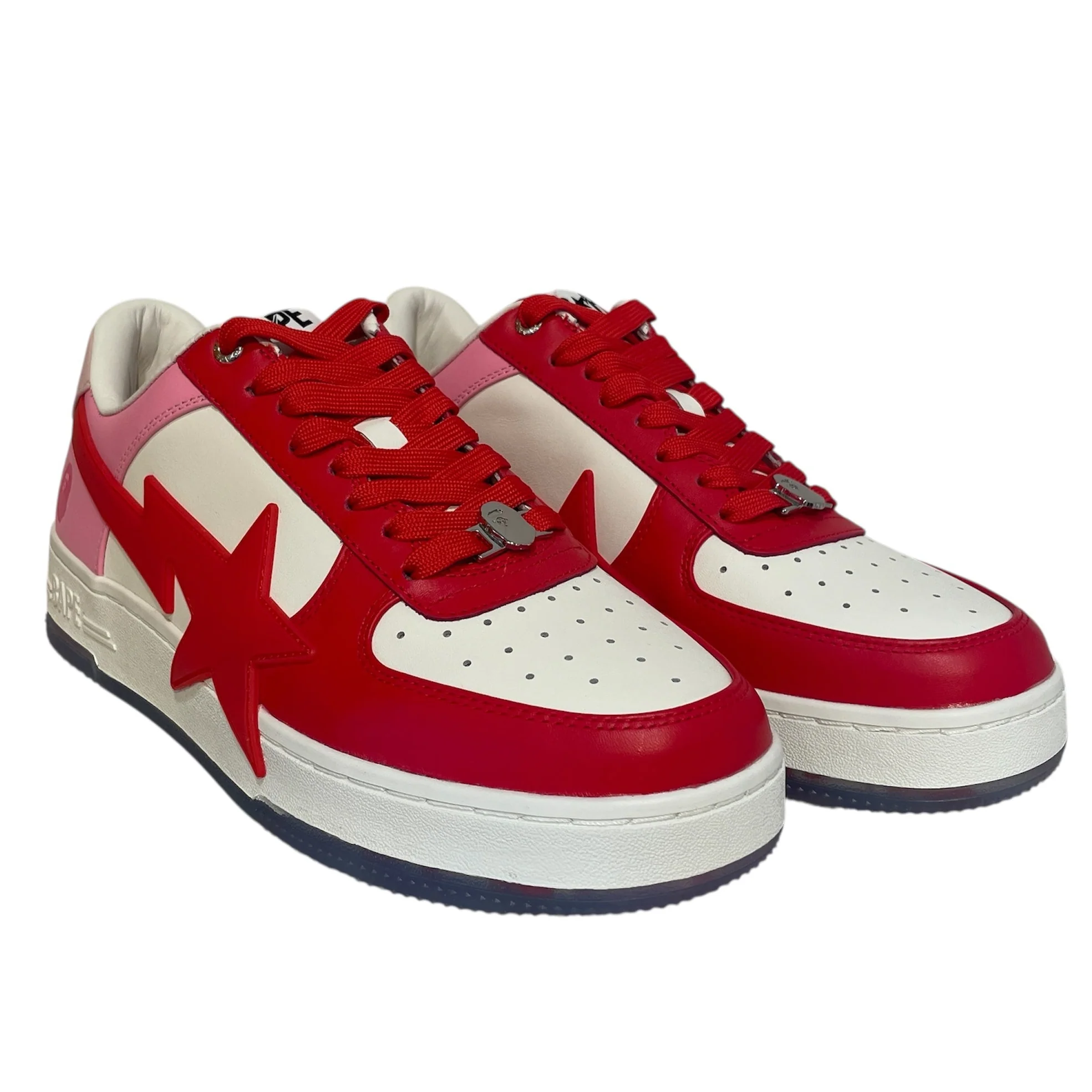 255-bape-sta-low-sneakers-us-11-leather-red-red-pink-bapesta-1.webp BAPE STA!/Low-Sneakers/US 11/Leather/RED/Red Pink BapeSta