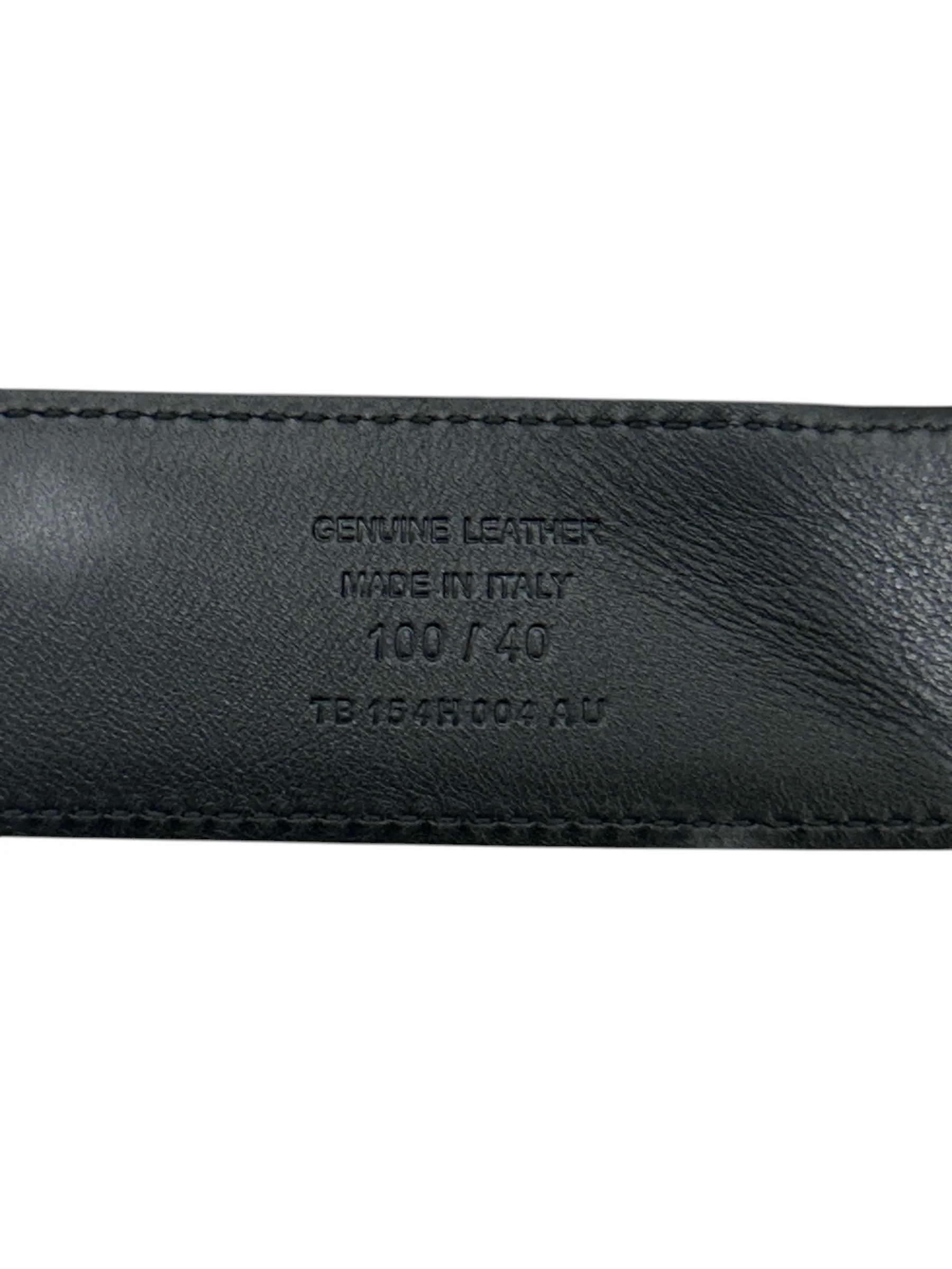 TOM FORD/Belt/Suede/BLK/SUEDE SILVER T BUCKLE