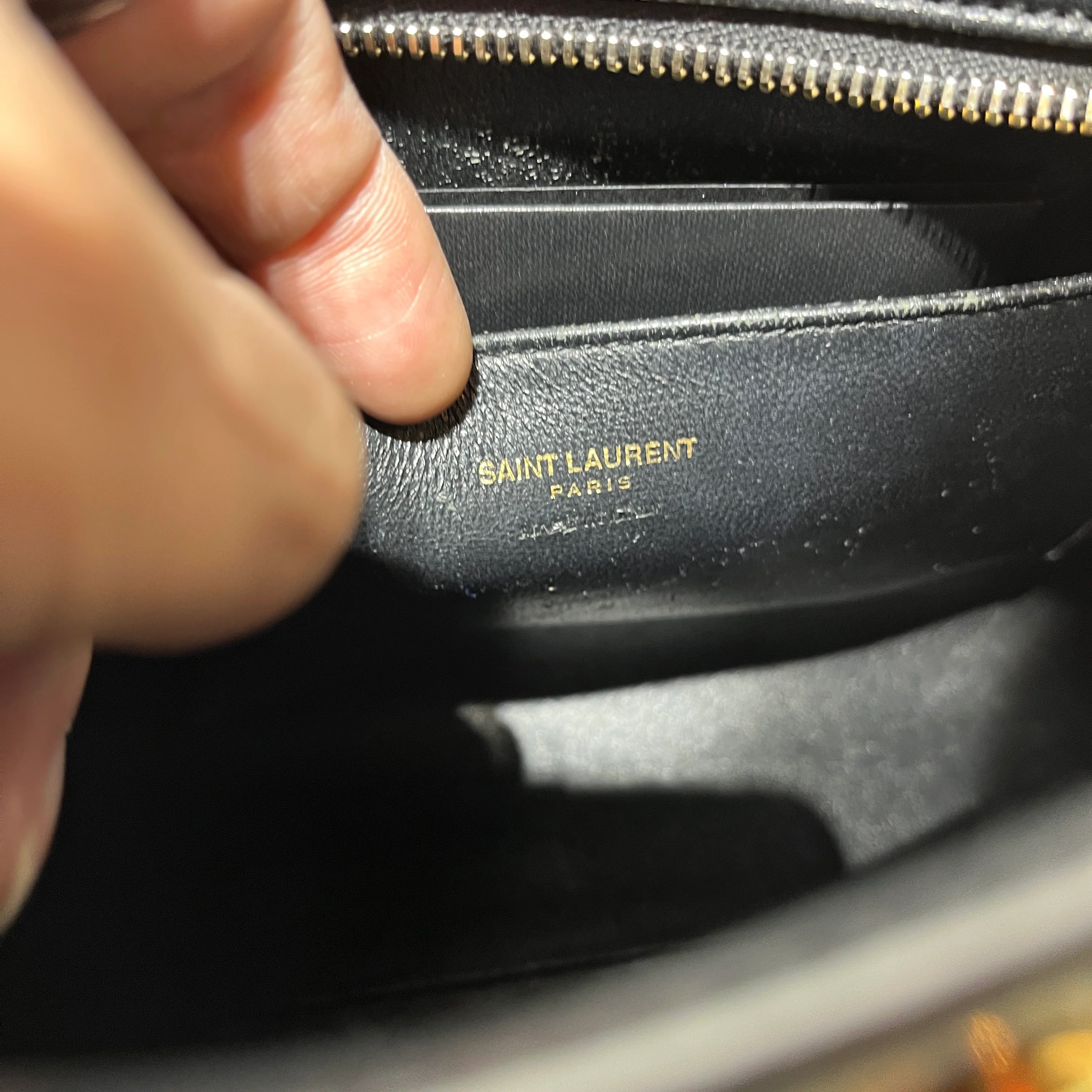 YVES SAINT LAURENT/Hand Bag/Leather/BLK/TOP HANDLE BABY BAG