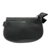 Christian Dior/Cross Body Bag/Leather/BLK/Saddle Bag