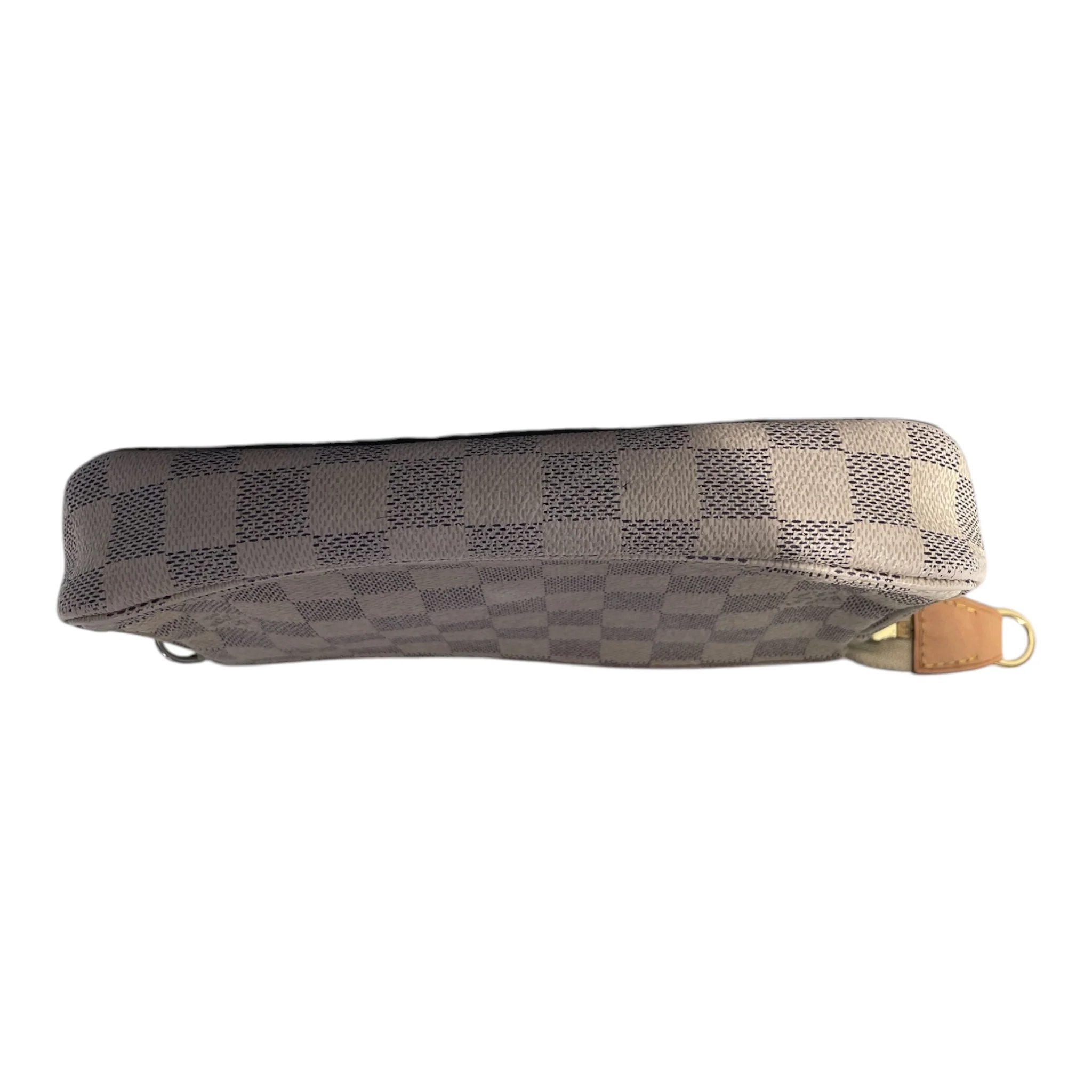 LOUIS VUITTON/Pouch/Monogram/Leather/WHT/Damier Azur Pochette