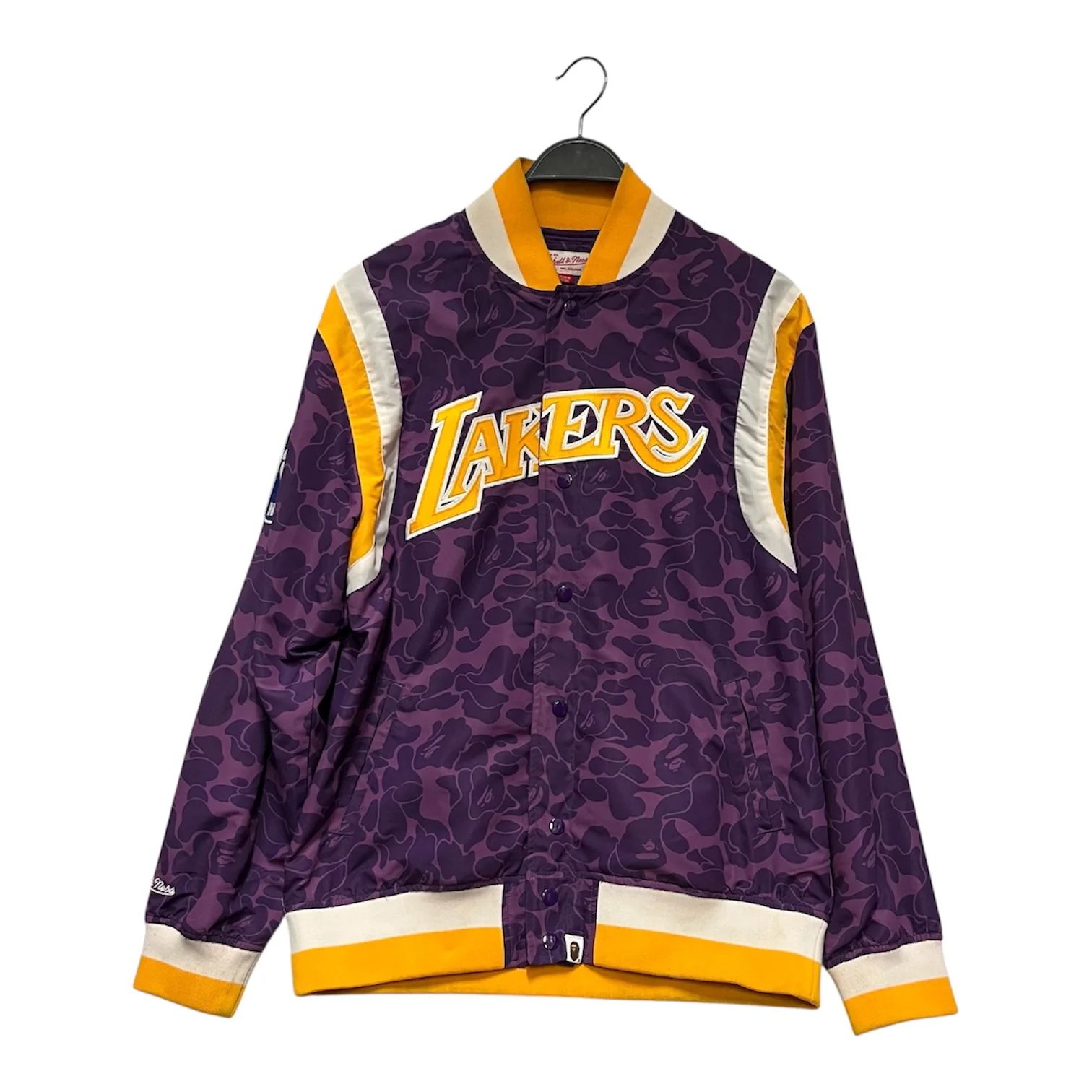 A BATHING APE/Windbreaker/L/Nylon/PPL/mitchell ness