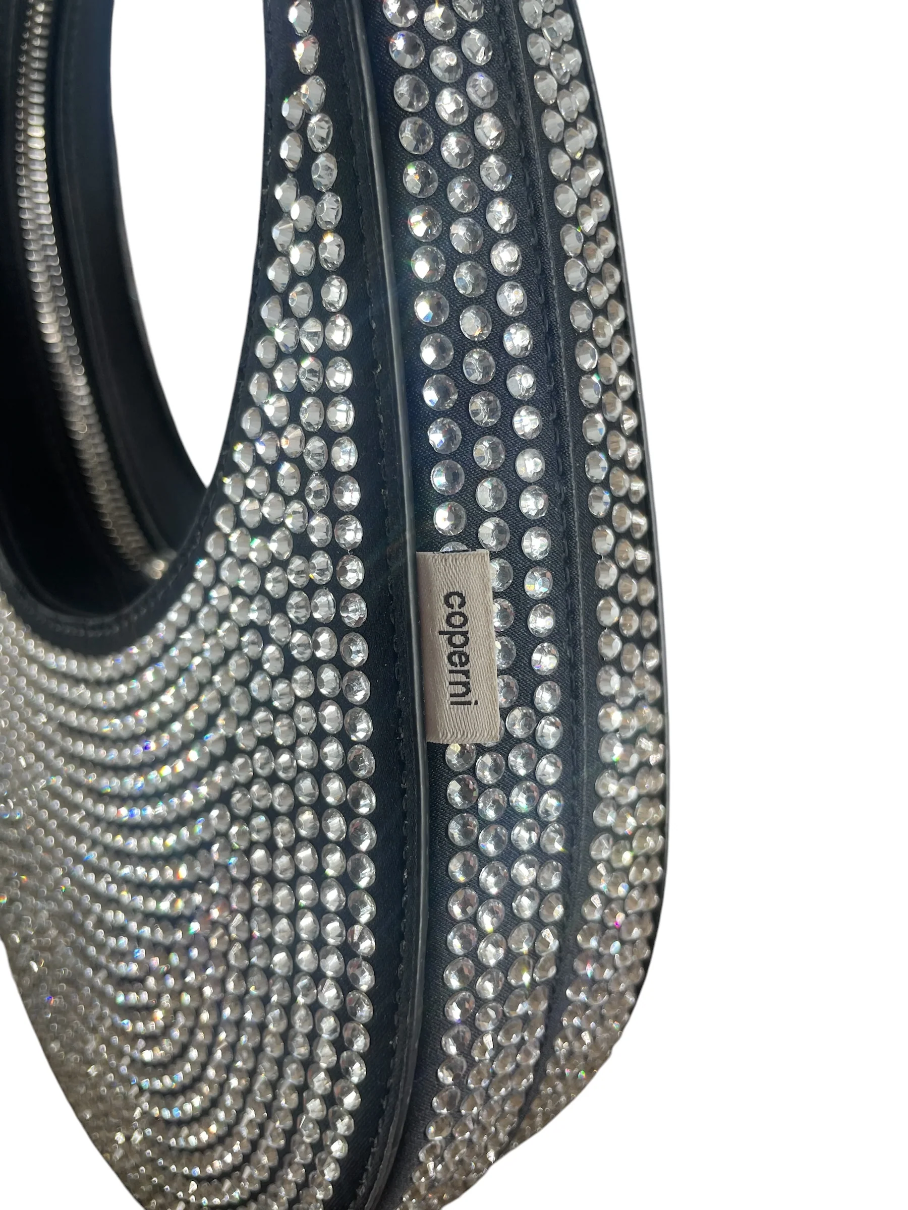 Coperni/Hand Bag/All Over Print/Leather/BLK/CRYSTAL EMBELLISHED MINI BAG