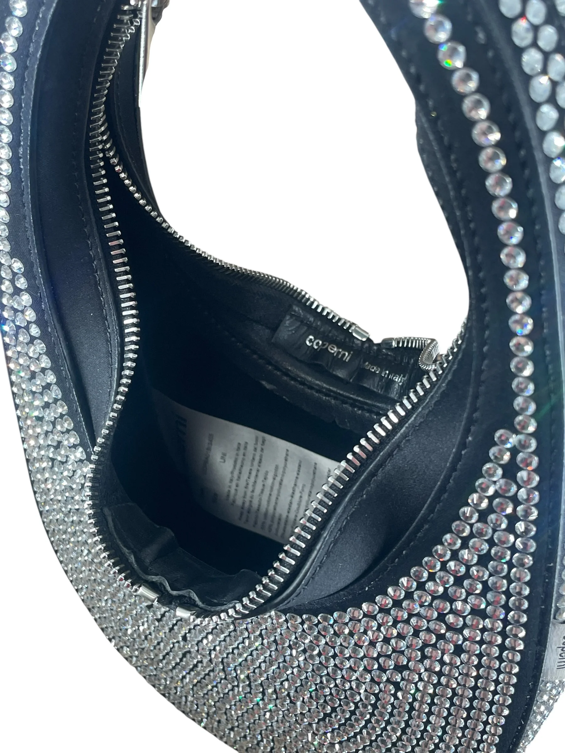 Coperni/Hand Bag/All Over Print/Leather/BLK/CRYSTAL EMBELLISHED MINI BAG