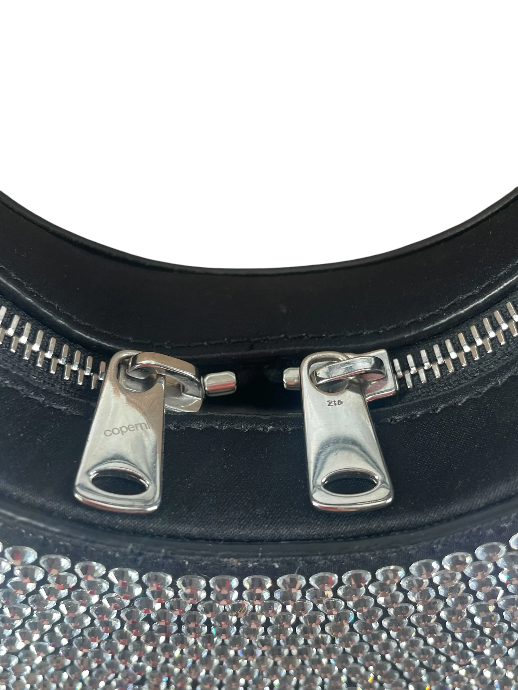 Coperni/Hand Bag/All Over Print/Leather/BLK/CRYSTAL EMBELLISHED MINI BAG
