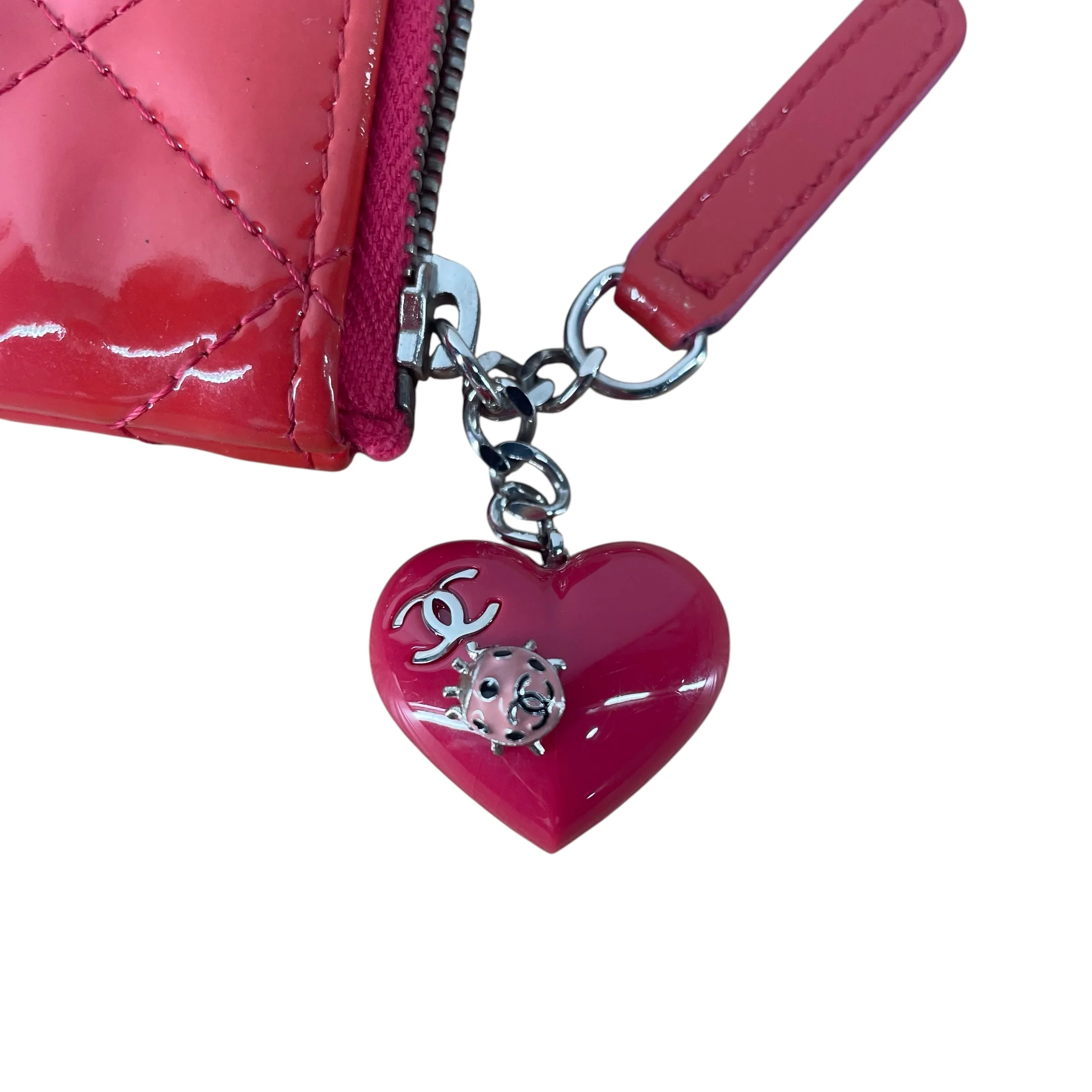 CHANEL/Clutch Bag/Leather/RED/MEDIUM QUILTED O-CASE
