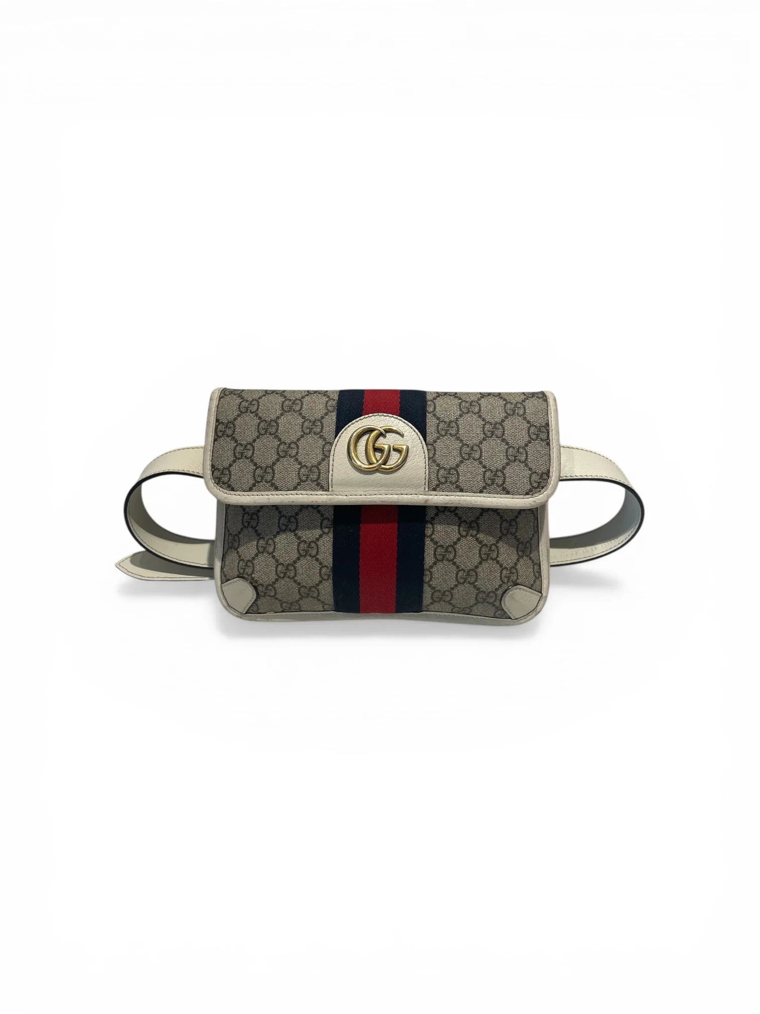 GUCCI/Bag/Monogram/Leather/WHT/ophidia GG belt bag