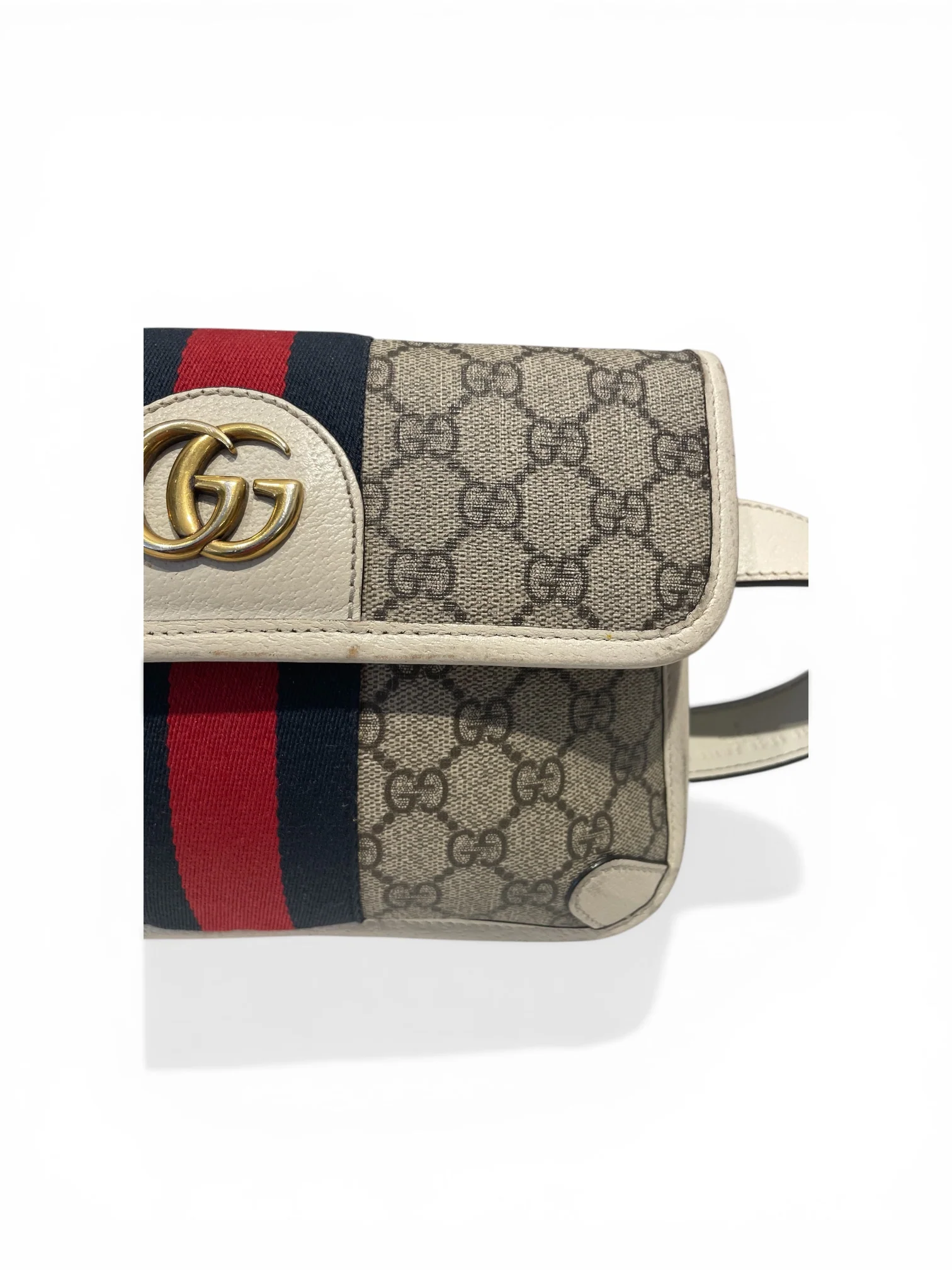 GUCCI/Bag/Monogram/Leather/WHT/ophidia GG belt bag