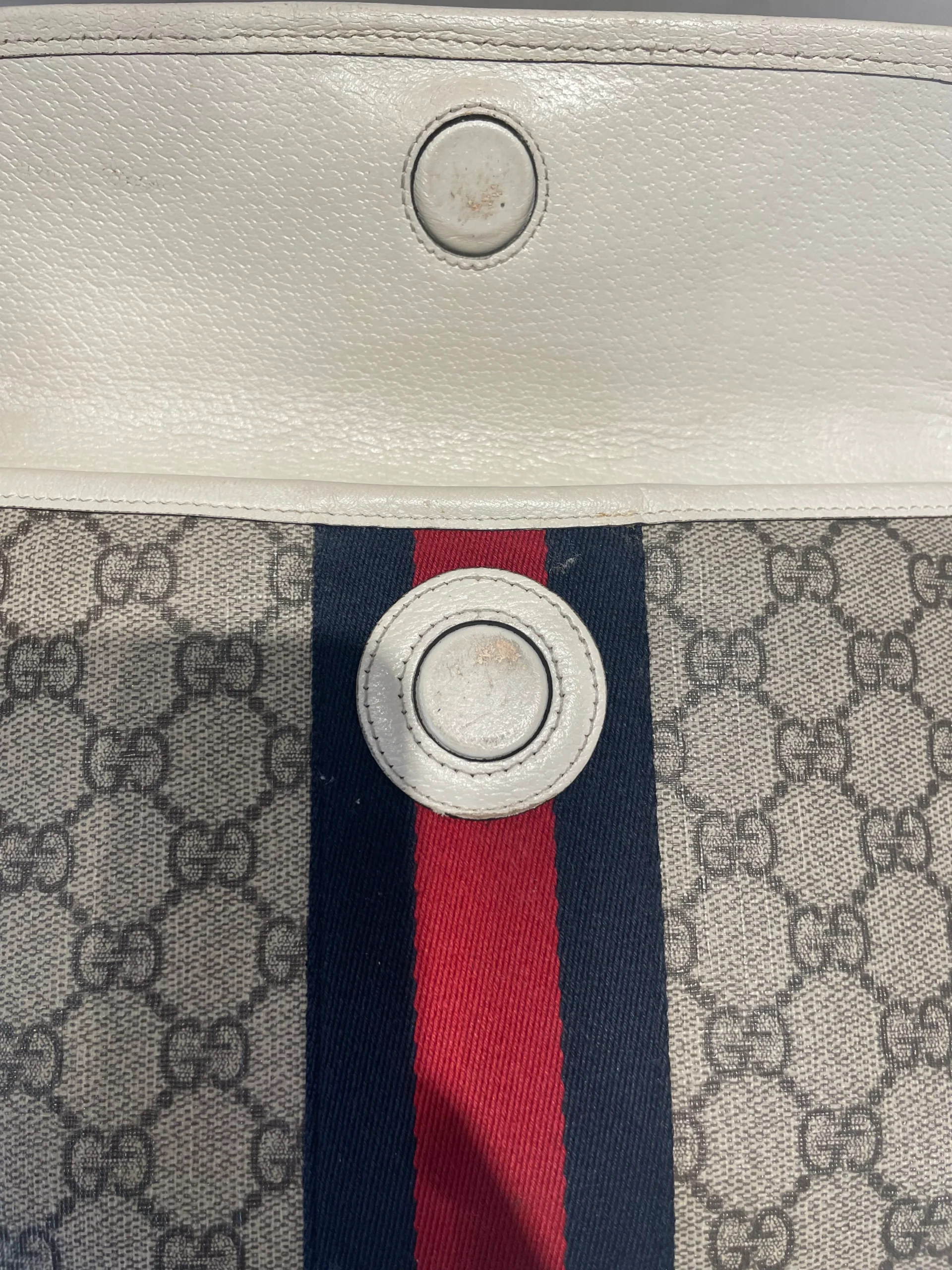GUCCI/Bag/Monogram/Leather/WHT/ophidia GG belt bag