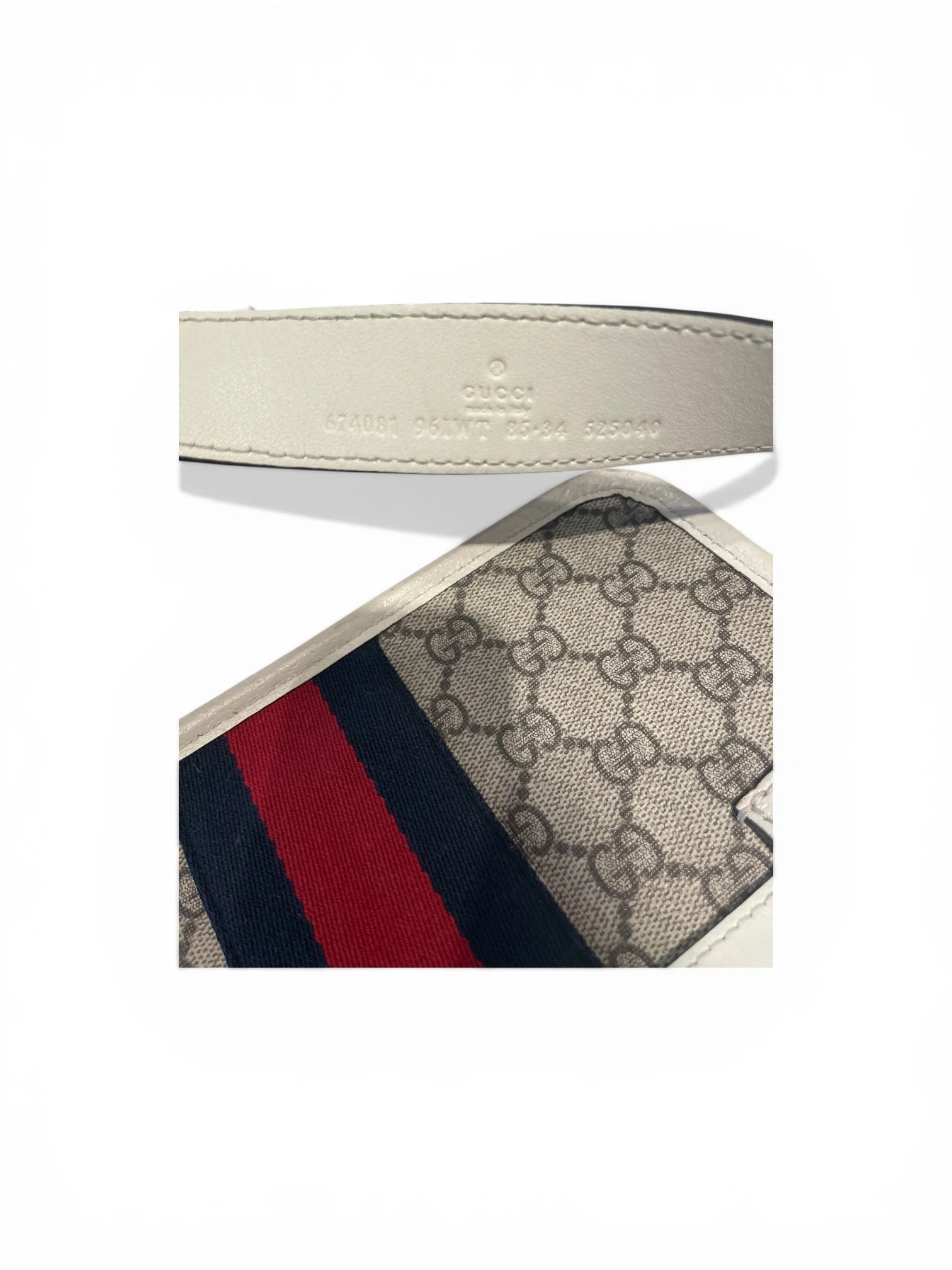 GUCCI/Bag/Monogram/Leather/WHT/ophidia GG belt bag