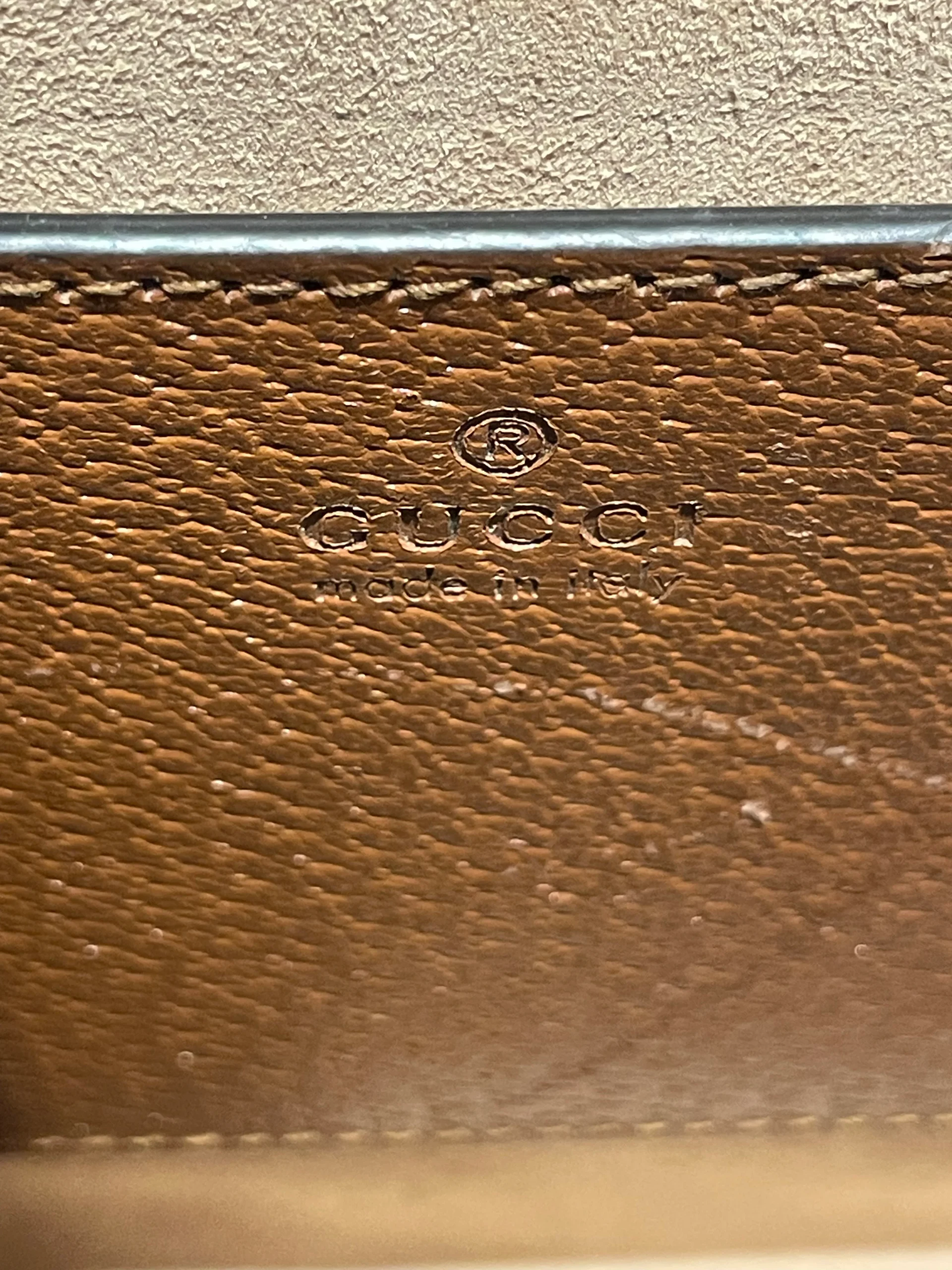 GUCCI/Cross Body Bag/Leather/BRW/diana bamboo tote