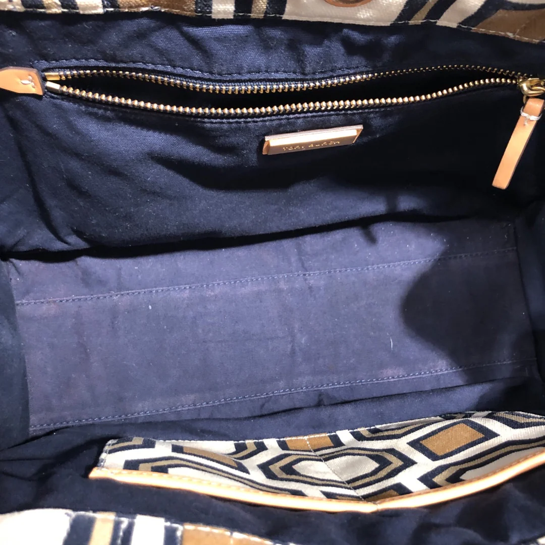 TORY BURCH/Tote Bag/All Over Print/NVY/