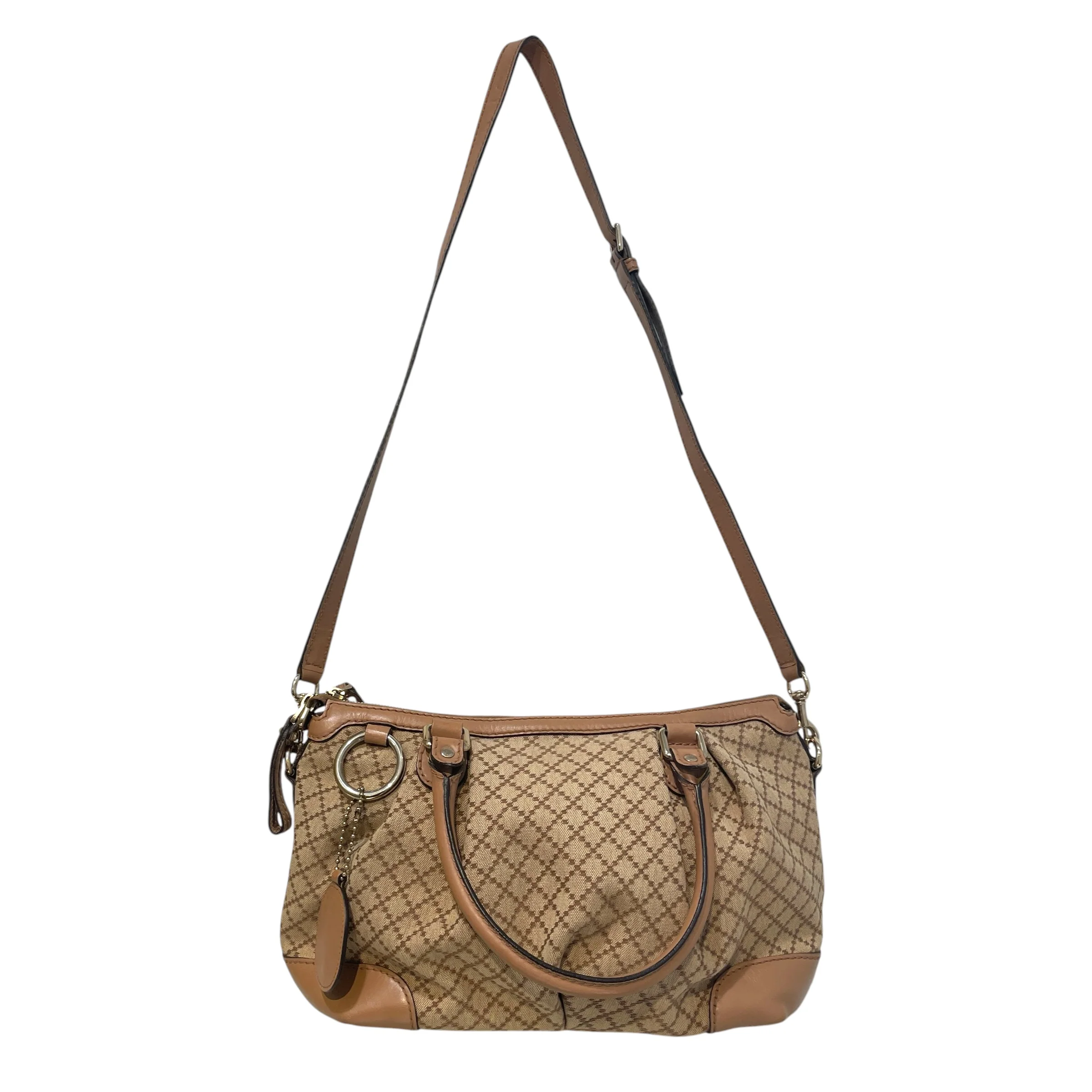 GUCCI/Hand Bag/All Over Print/Cotton/BEG/Diamante Sukey