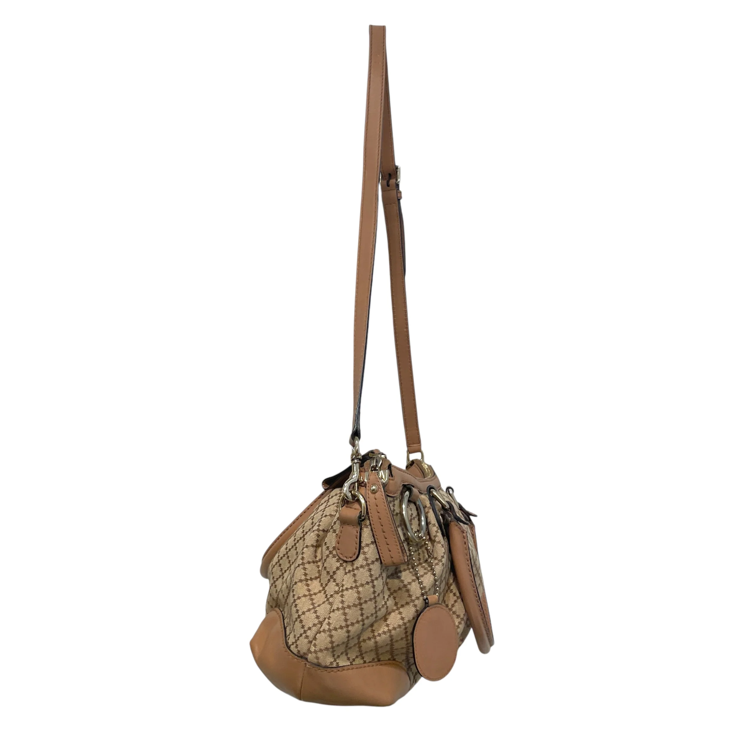 GUCCI/Hand Bag/All Over Print/Cotton/BEG/Diamante Sukey