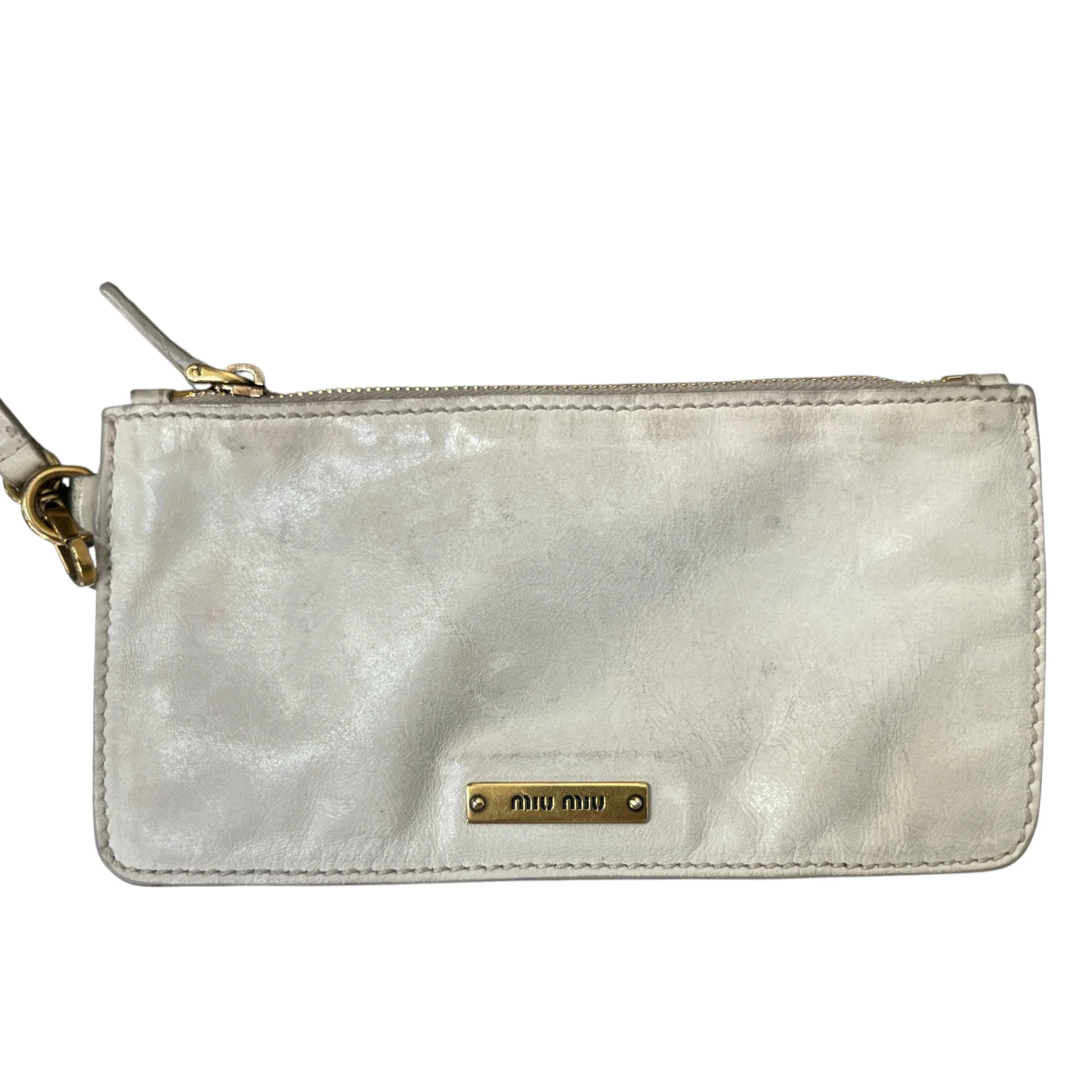MIU MIU/Cross Body Bag/Leather/CRM/