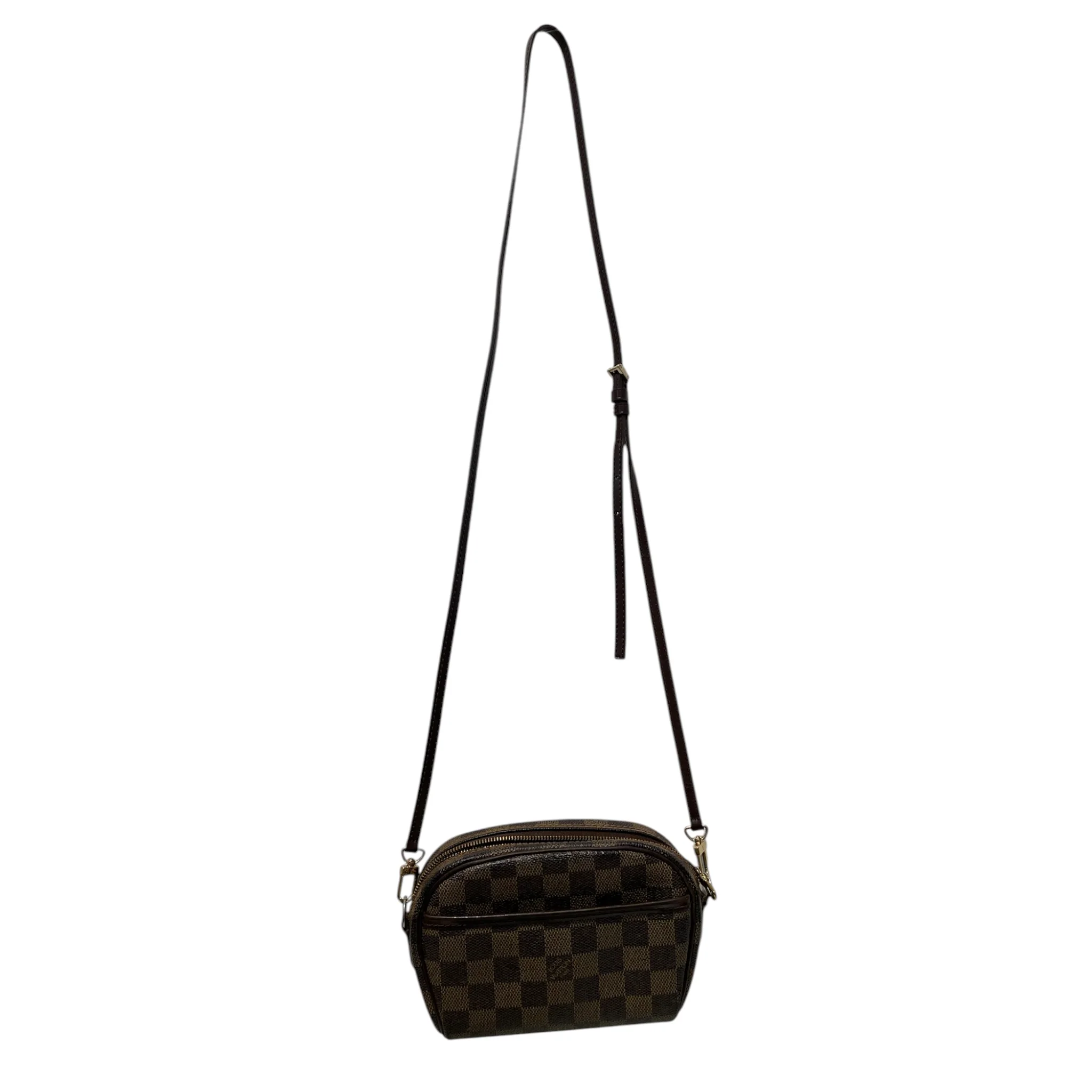 LOUIS VUITTON/Cross Body Bag/Monogram/Leather/BRW/Ipanema Pochette
