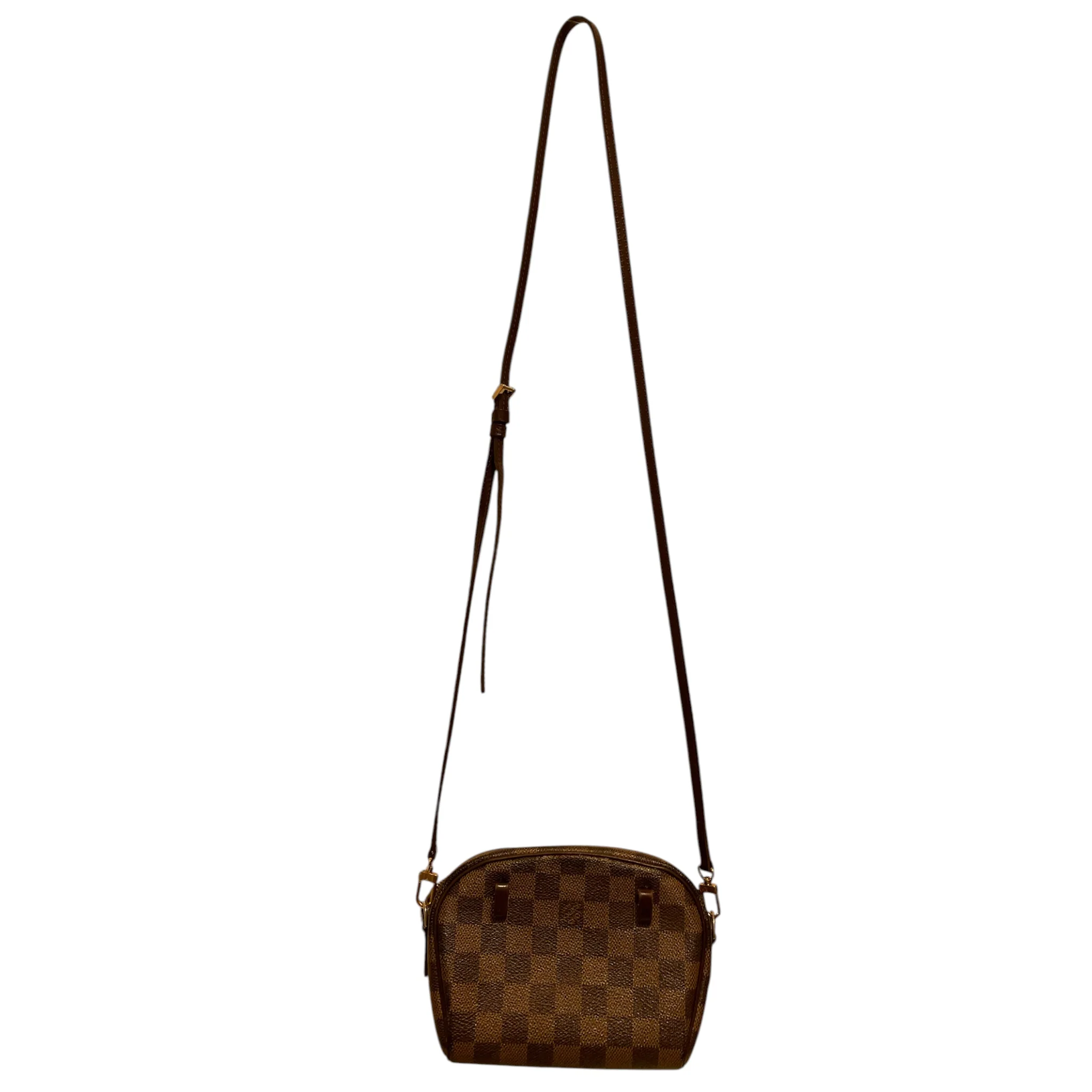 LOUIS VUITTON/Cross Body Bag/Monogram/Leather/BRW/Ipanema Pochette