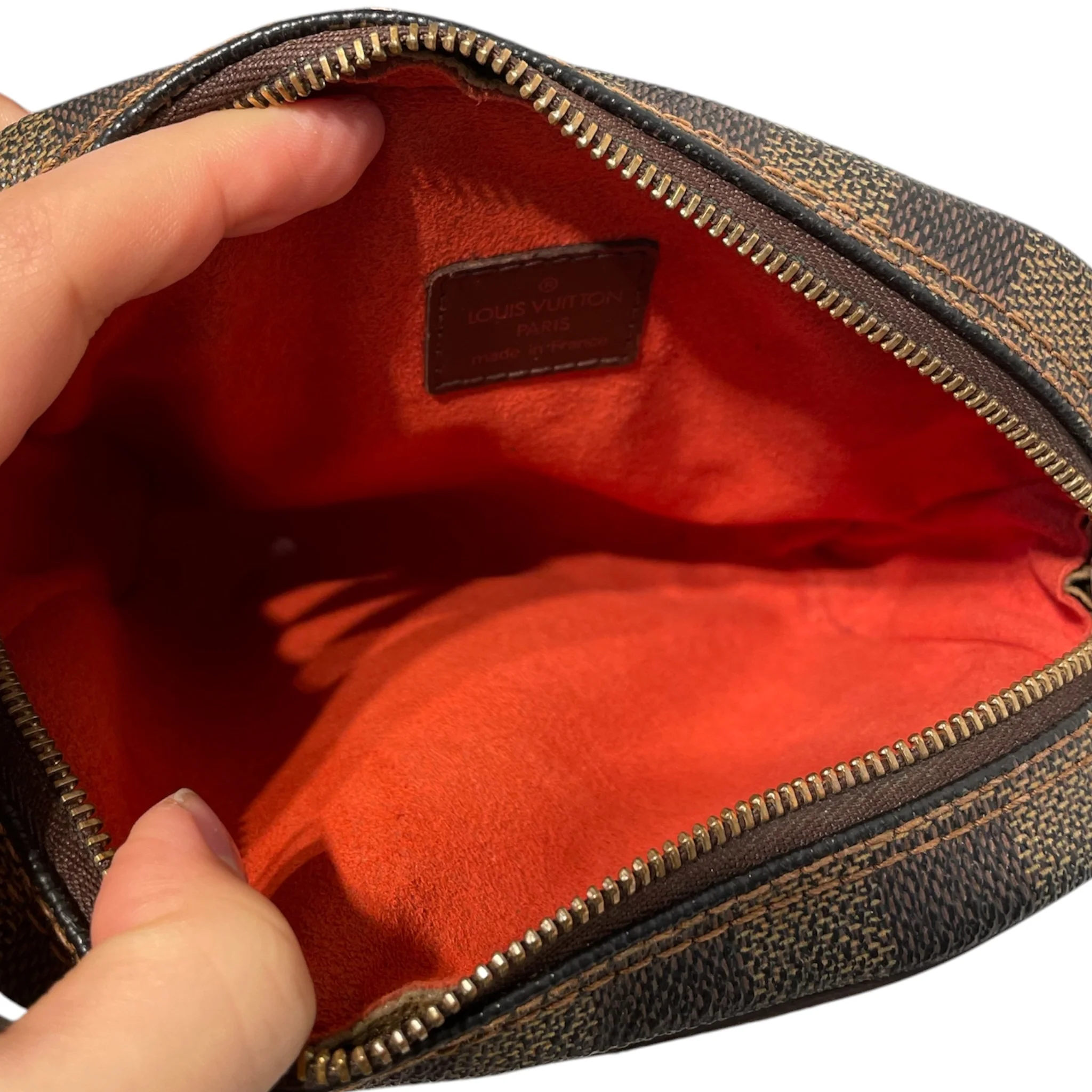 LOUIS VUITTON/Cross Body Bag/Monogram/Leather/BRW/Ipanema Pochette