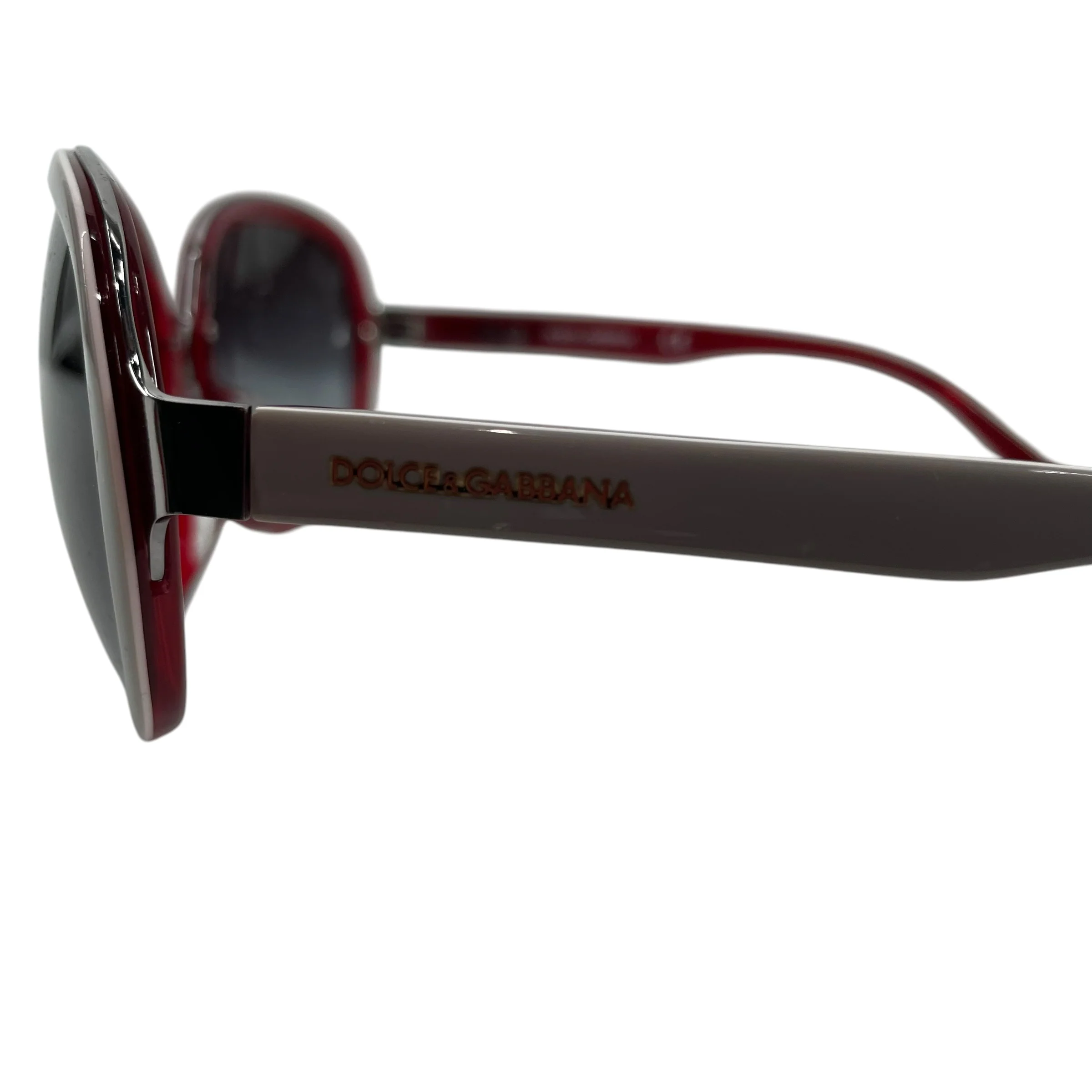 DOLCE&GABBANA/Sunglasses/Plastic/GRY/RED UNDERTONE ROUD SHADES