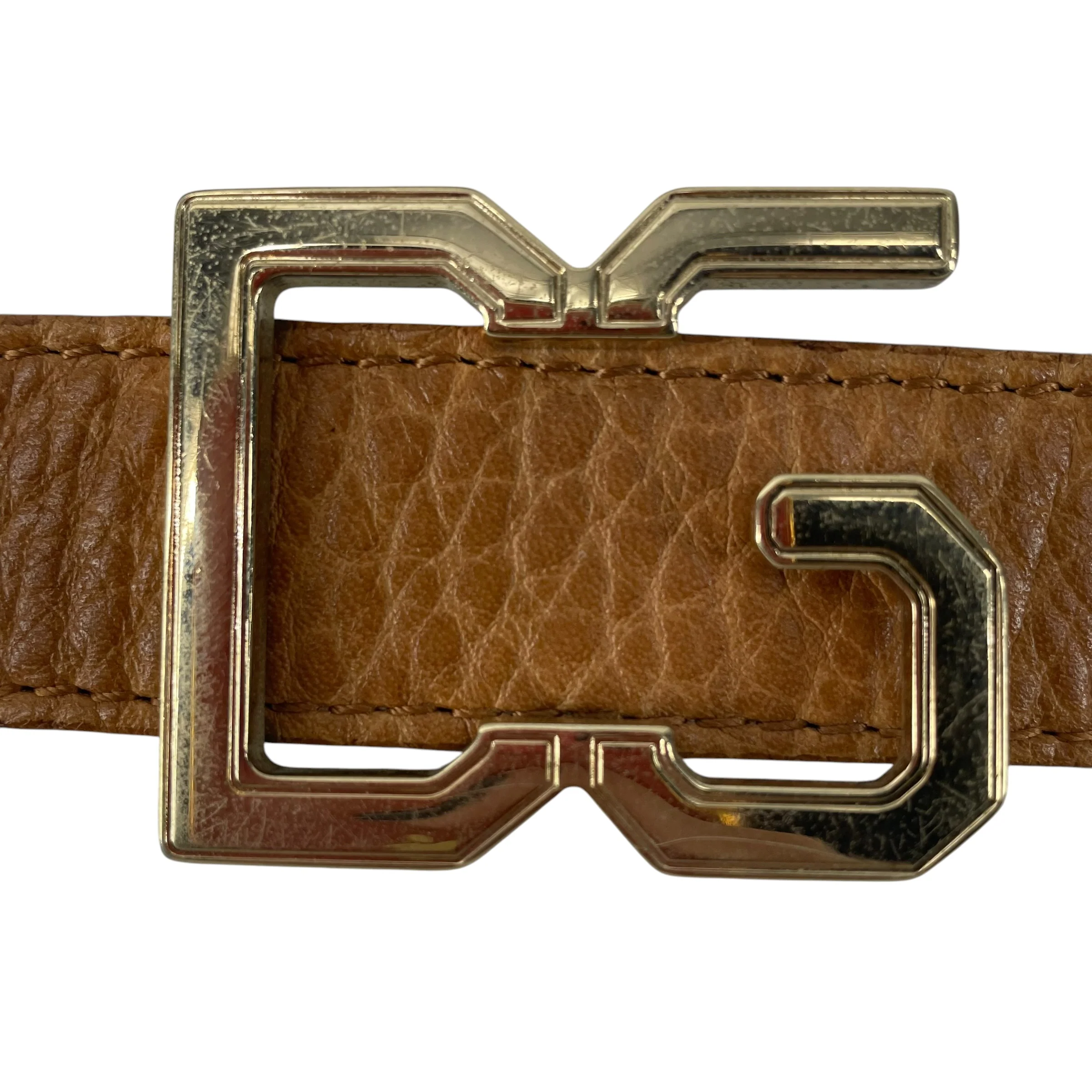DOLCE&GABBANA/Belt/Leopard/Leather/CML/GOLD D G