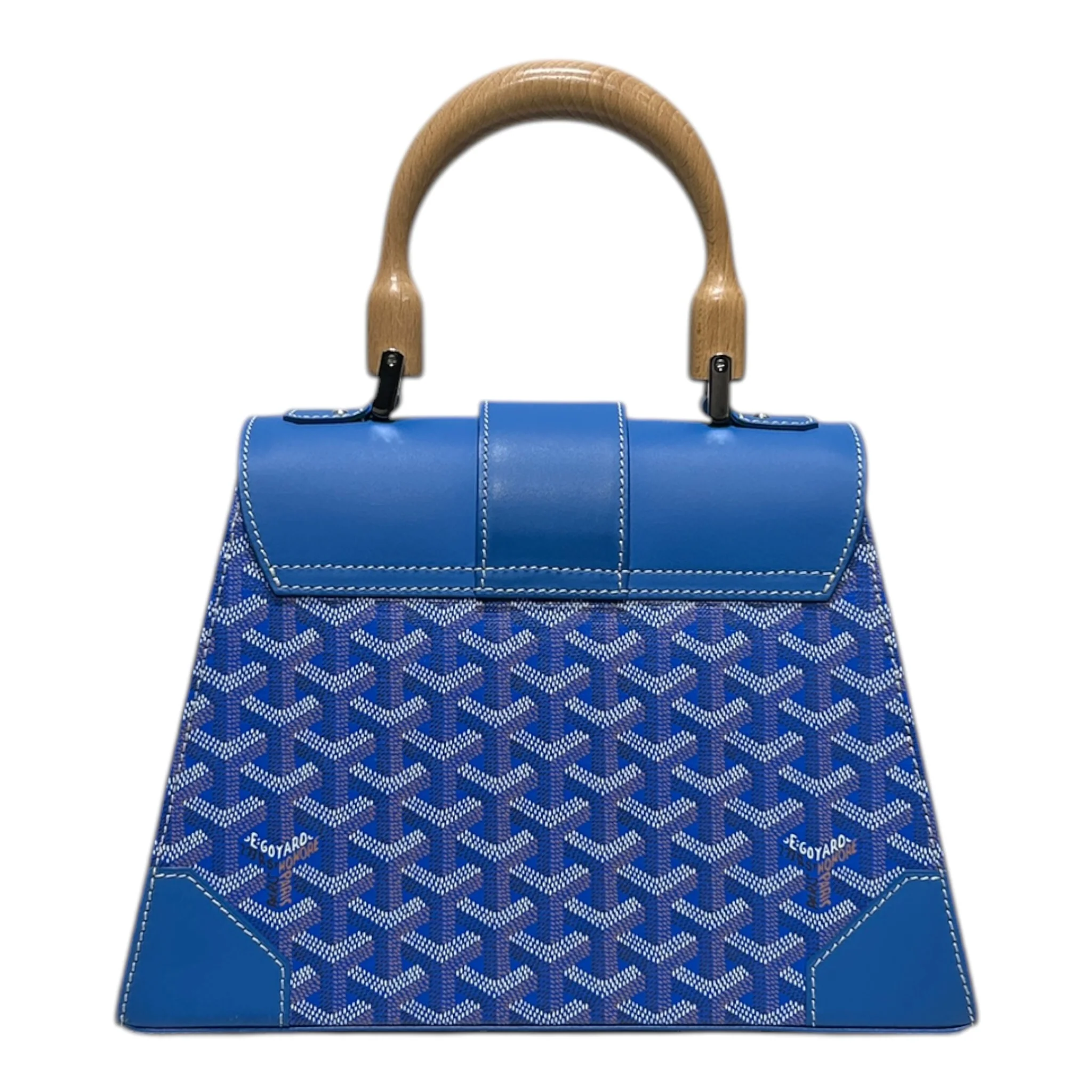 GOYARD/Hand Bag/All Over Print/Leather/BLU/
