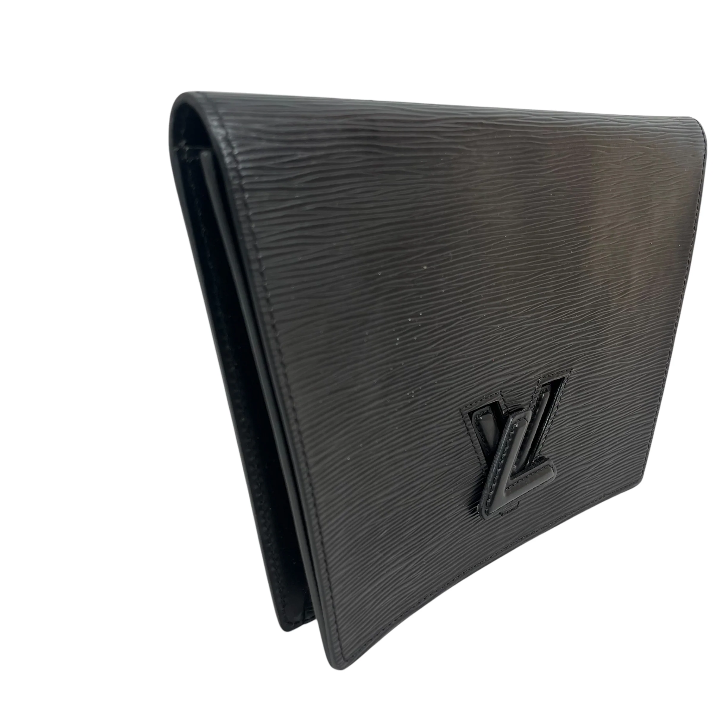LOUIS VUITTON/Clutch Bag/Leather/BLK/TRAPEZE CLUTCH BAG