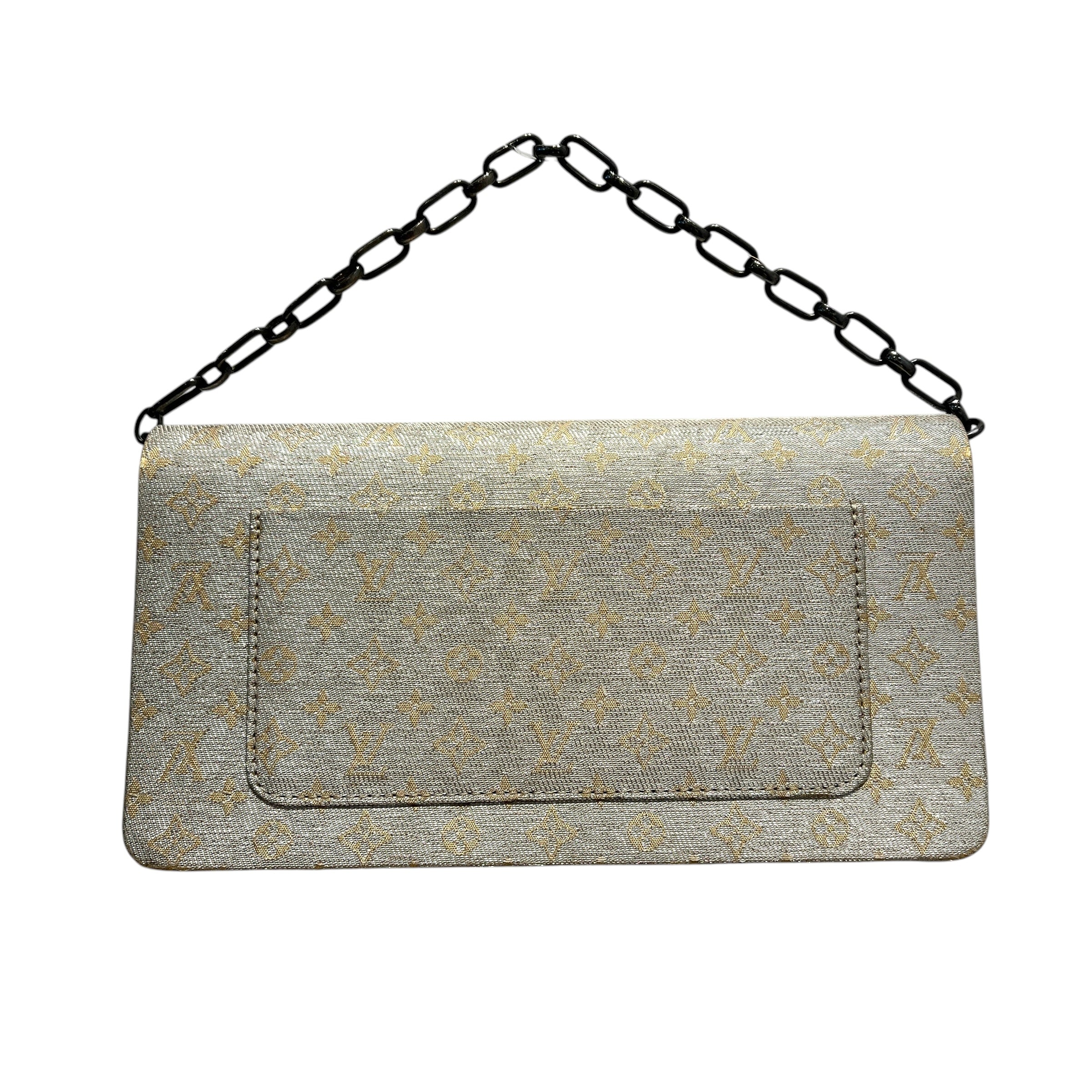 LOUIS VUITTON/Cross Body Bag/Monogram/SLV/2002 CRUISE LINE METALLIC