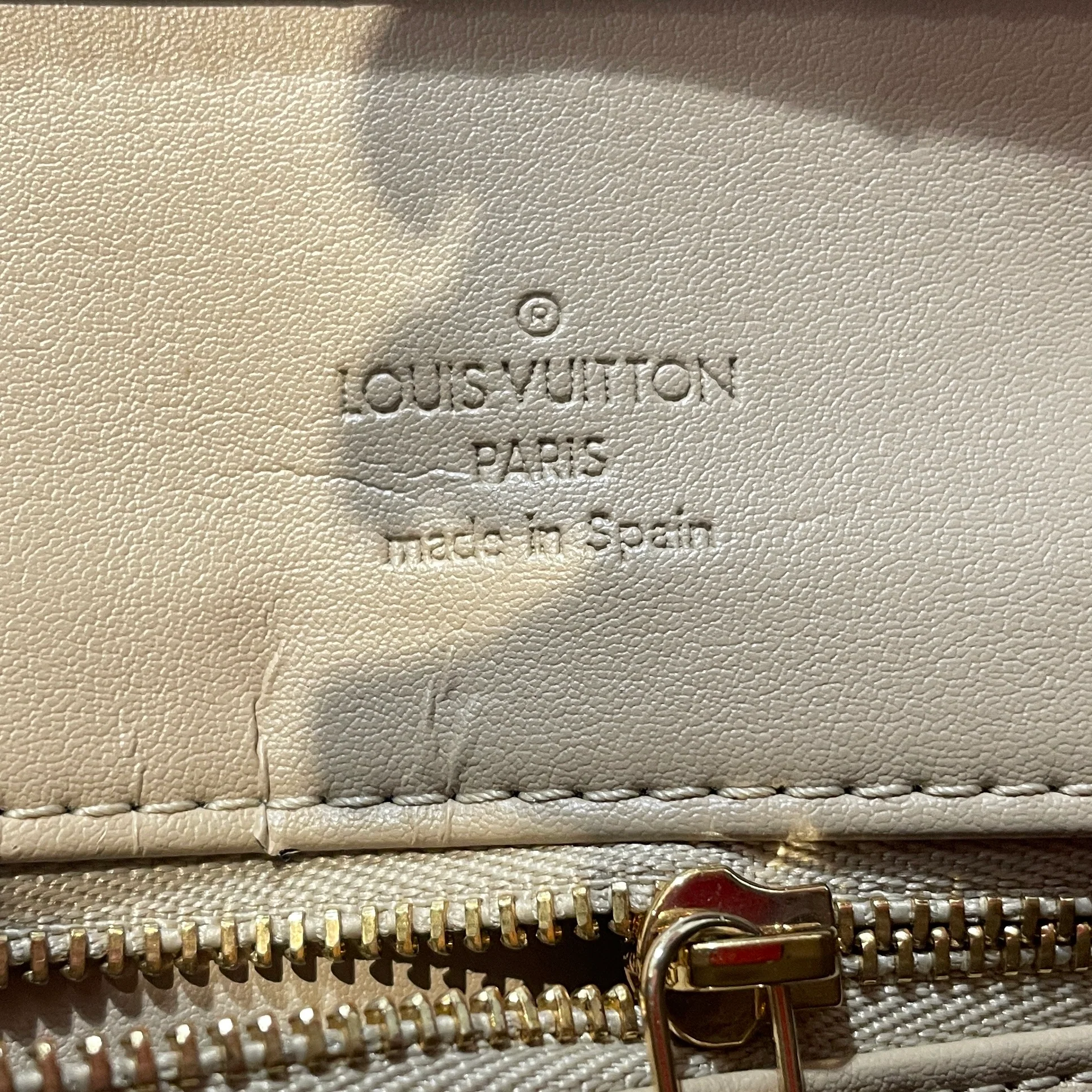 LOUIS VUITTON/Hand Bag/Monogram/Leather/YEL/Vernis Patent Leather Houston