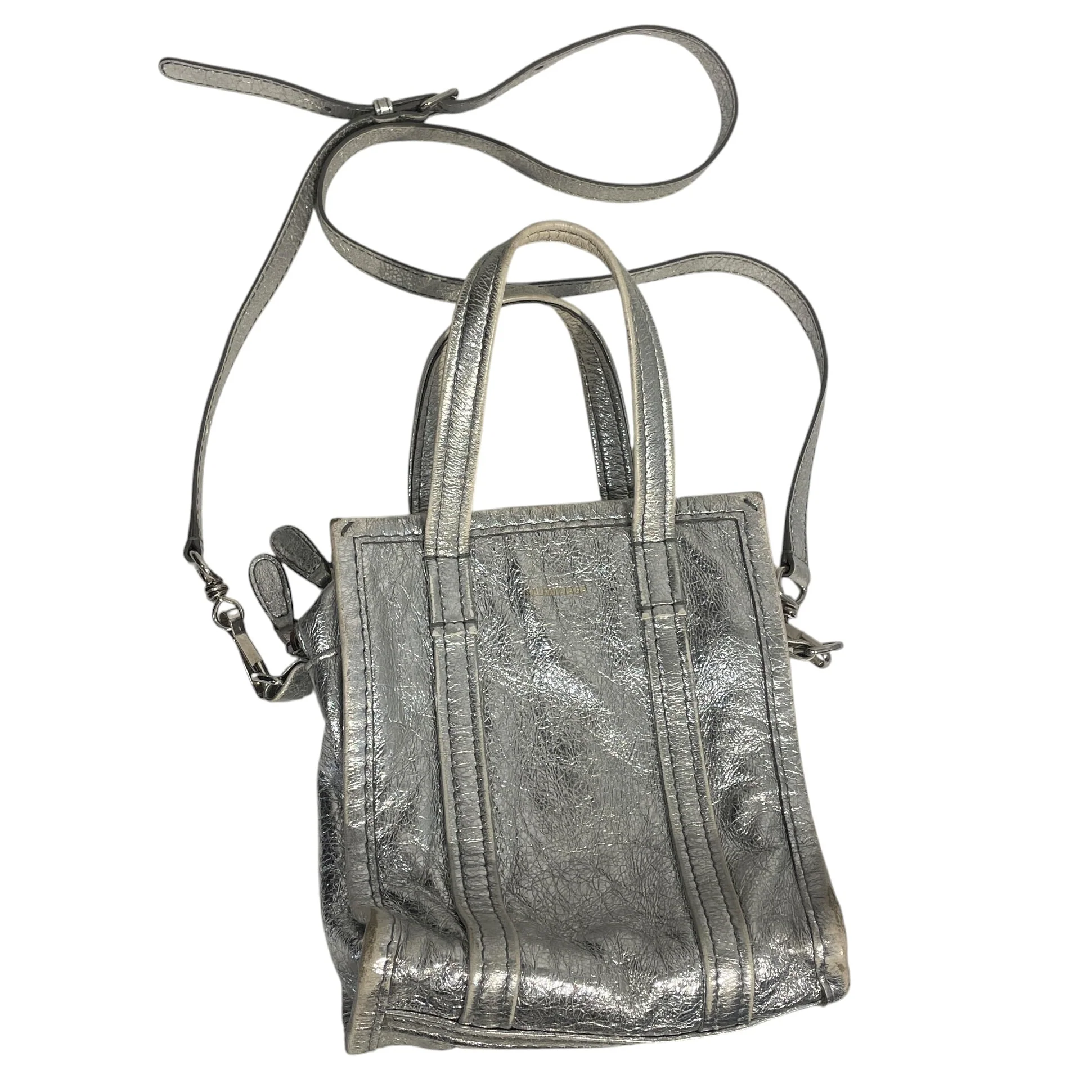 BALENCIAGA/Cross Body Bag/Leather/SLV/