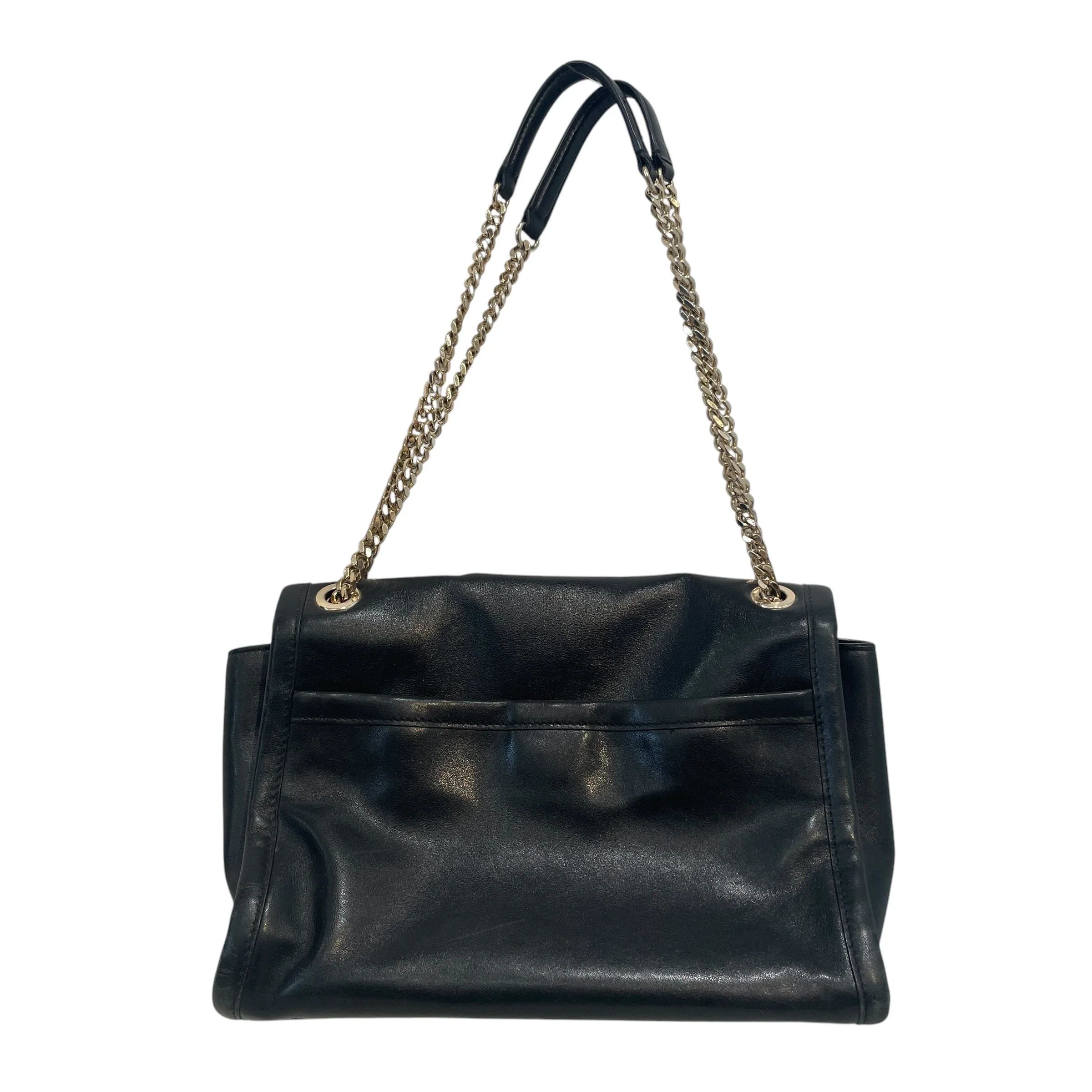 COACH/Hand Bag/Leather/BLK/Large Ranger Flap