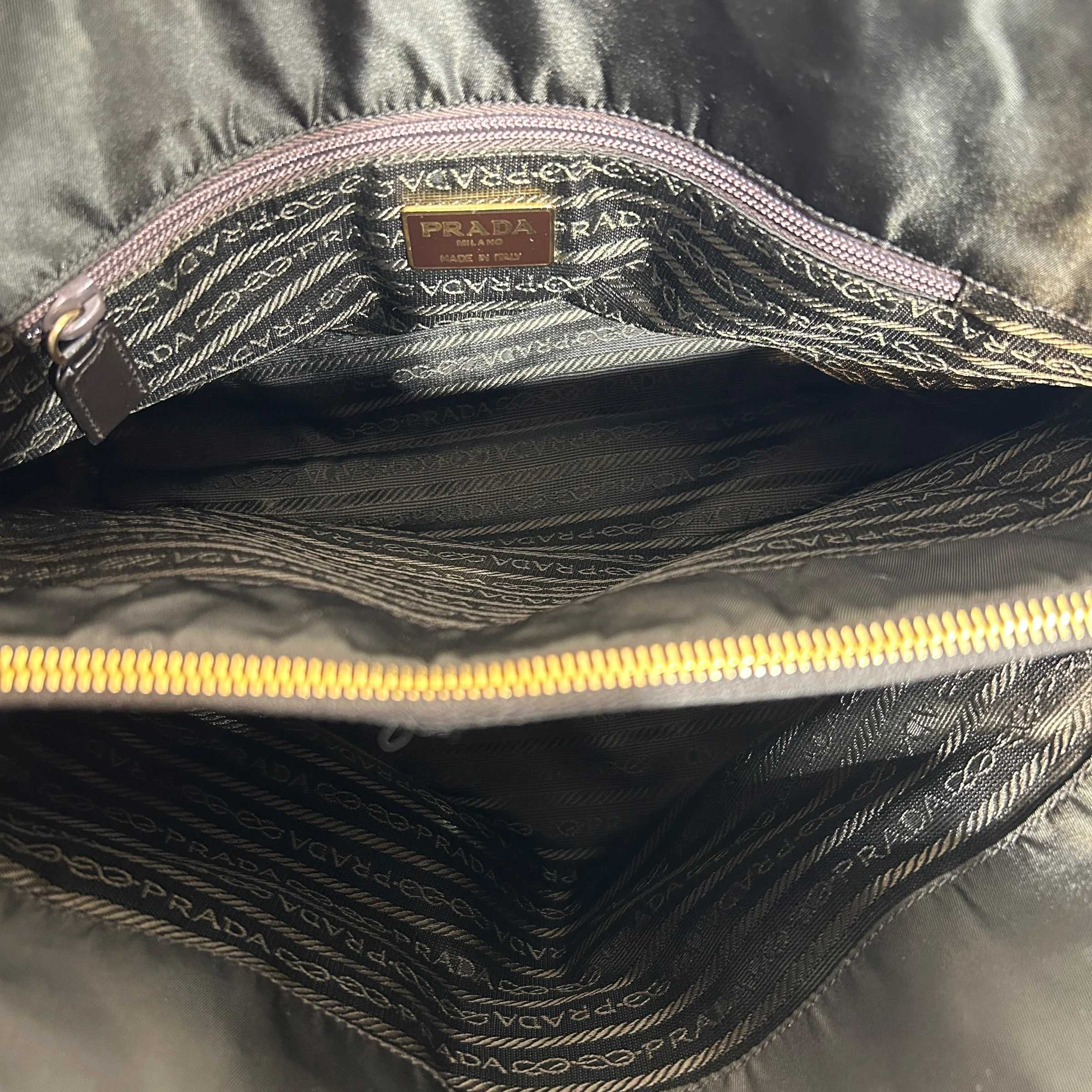 PRADA/Hand Bag/Nylon/GRN/TESSUTO CATENA