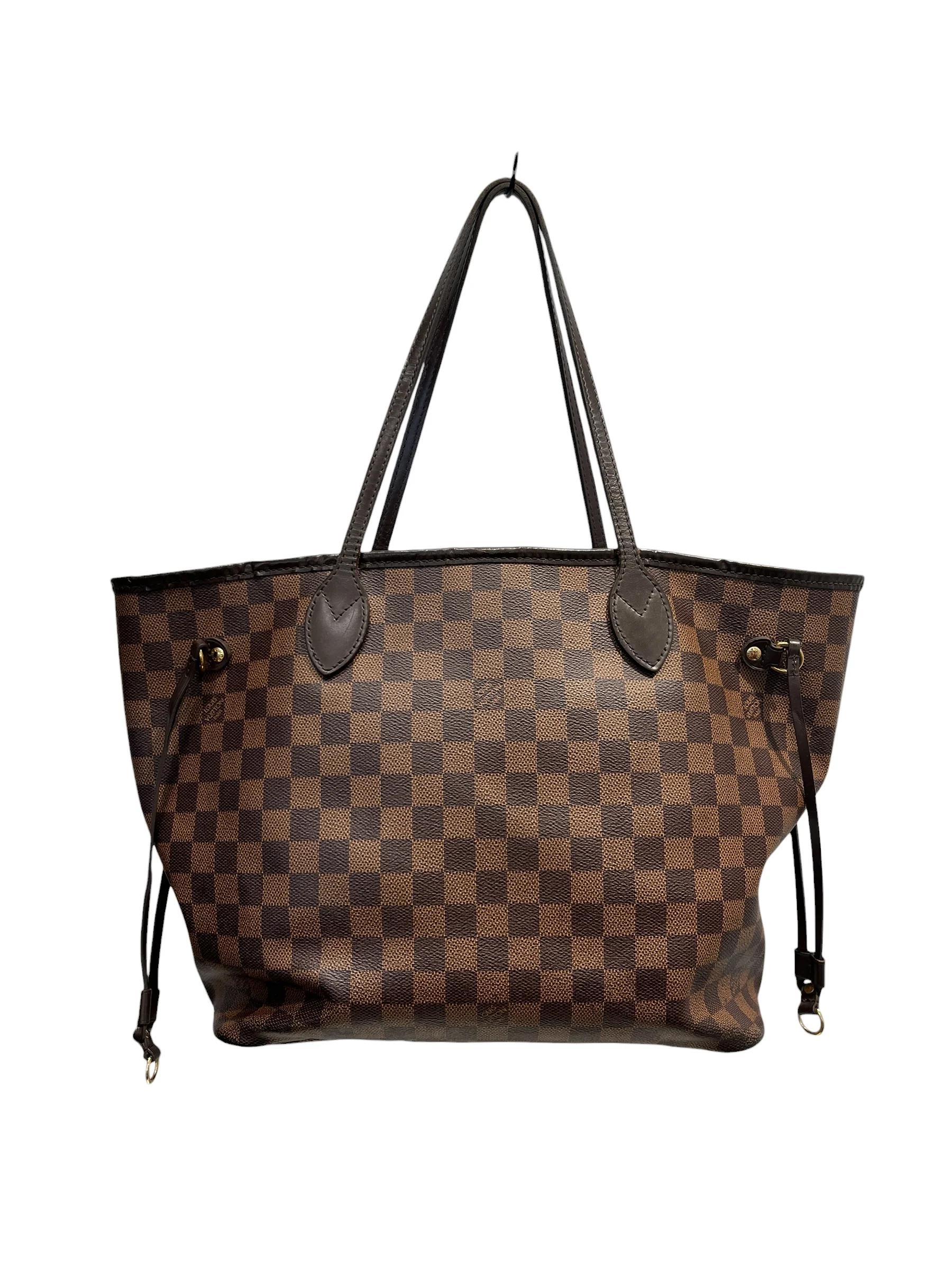 LOUIS VUITTON/Tote Bag/Monogram/Leather/BRW/DAMIER NEVERFULL MM