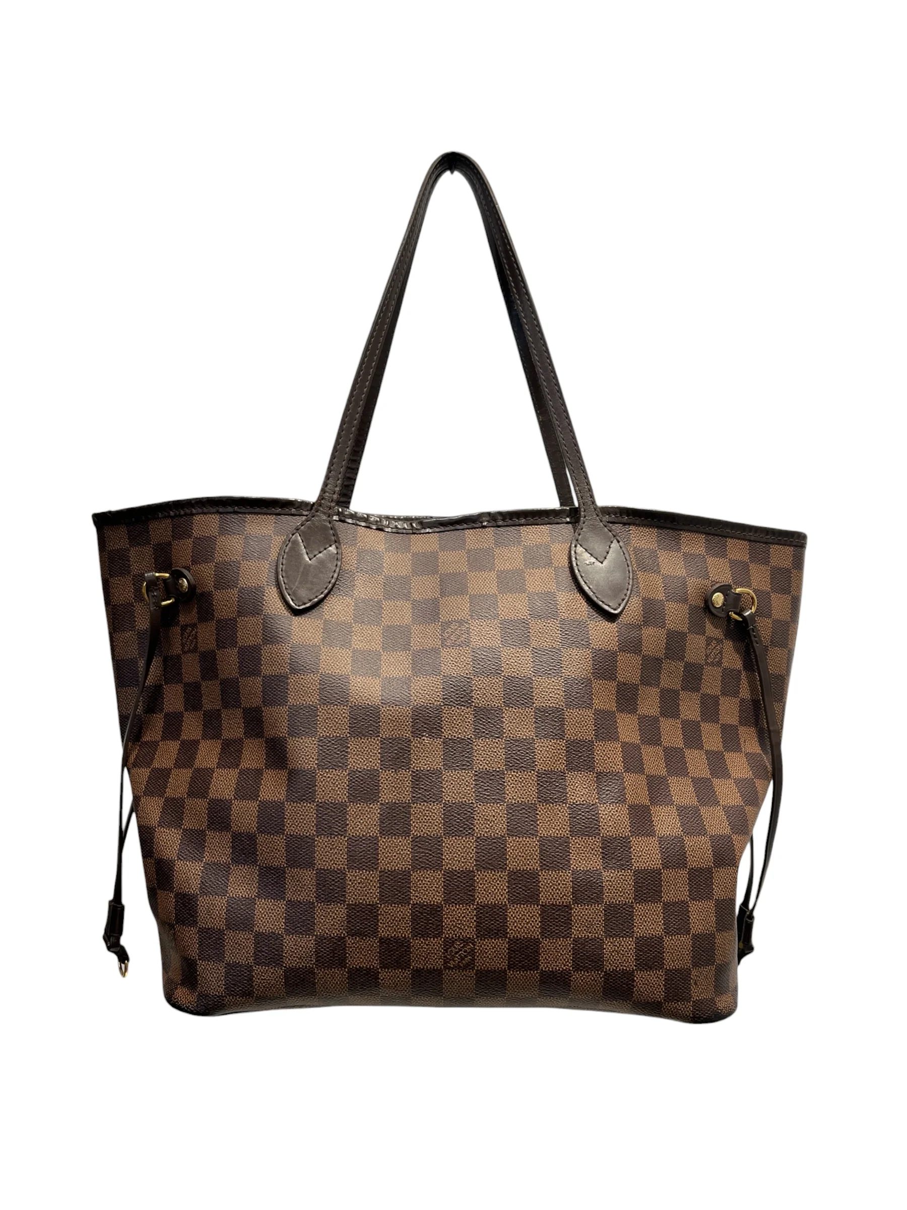 LOUIS VUITTON/Tote Bag/Monogram/Leather/BRW/DAMIER NEVERFULL MM